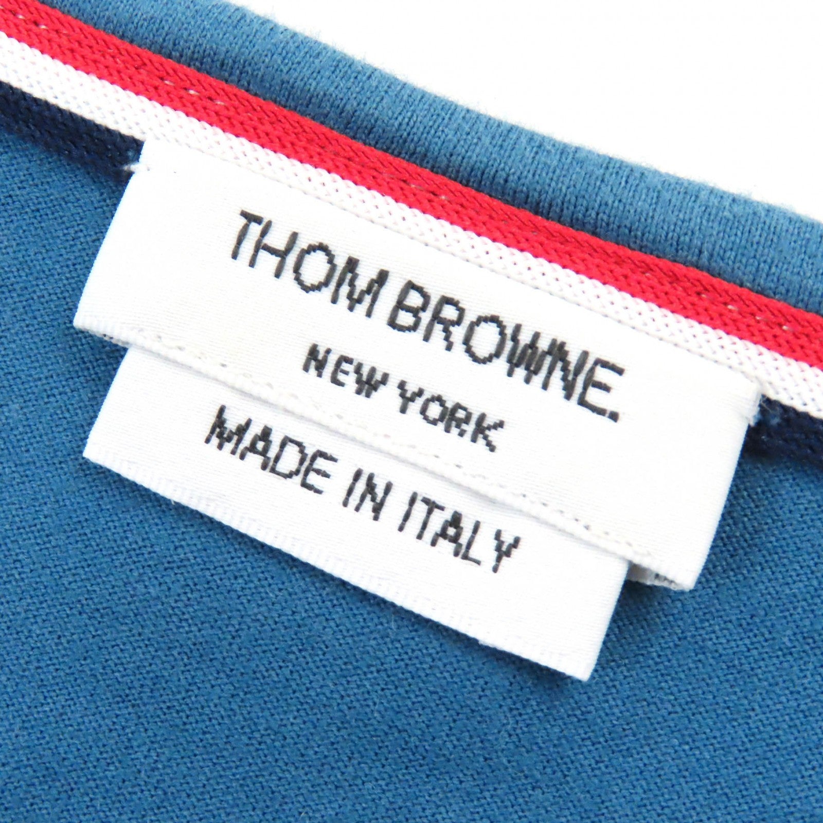 Thom Browne Cotton Pocket Crew Neck T-shirt