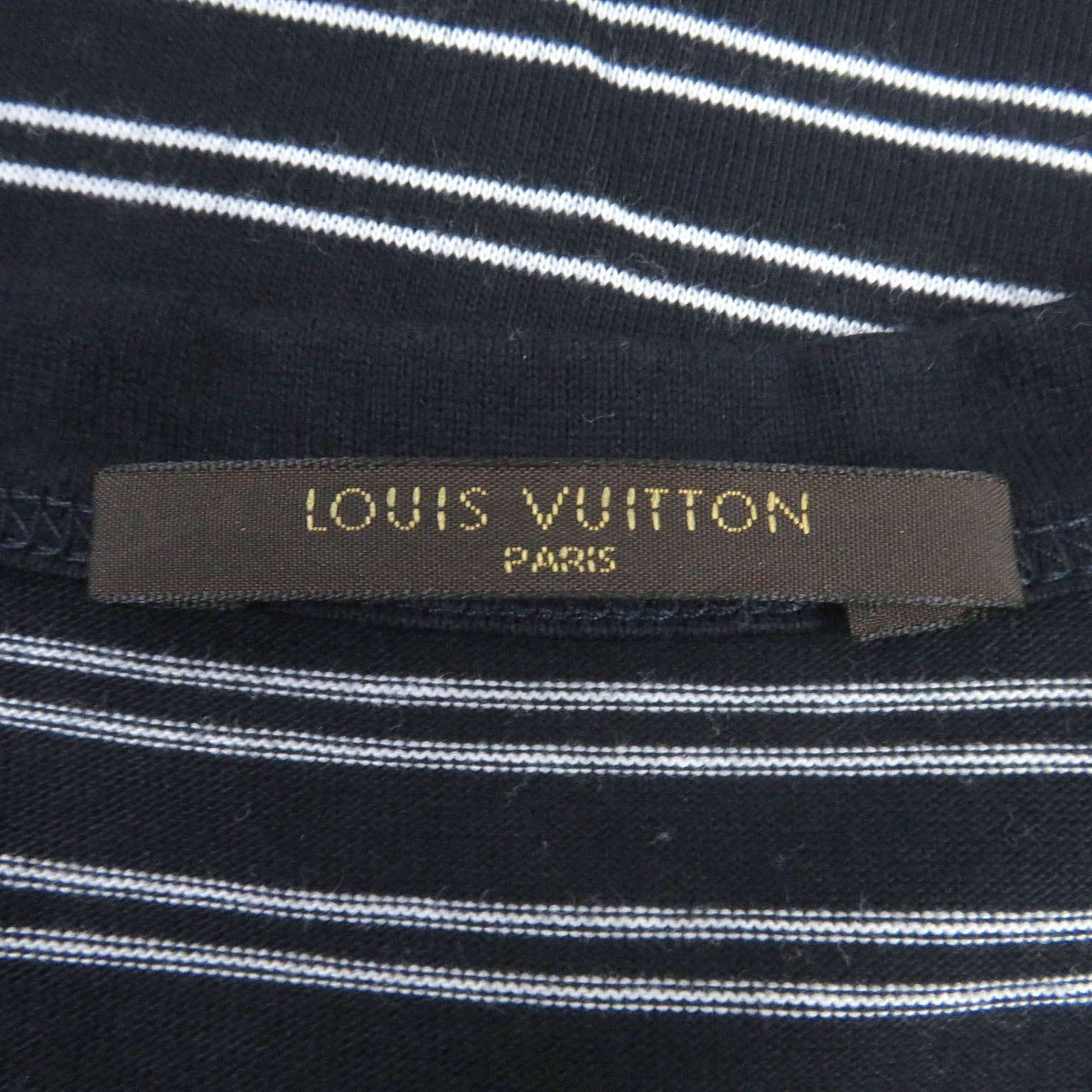 Louis Vuitton Cotton V-neck T-shirt Navy L