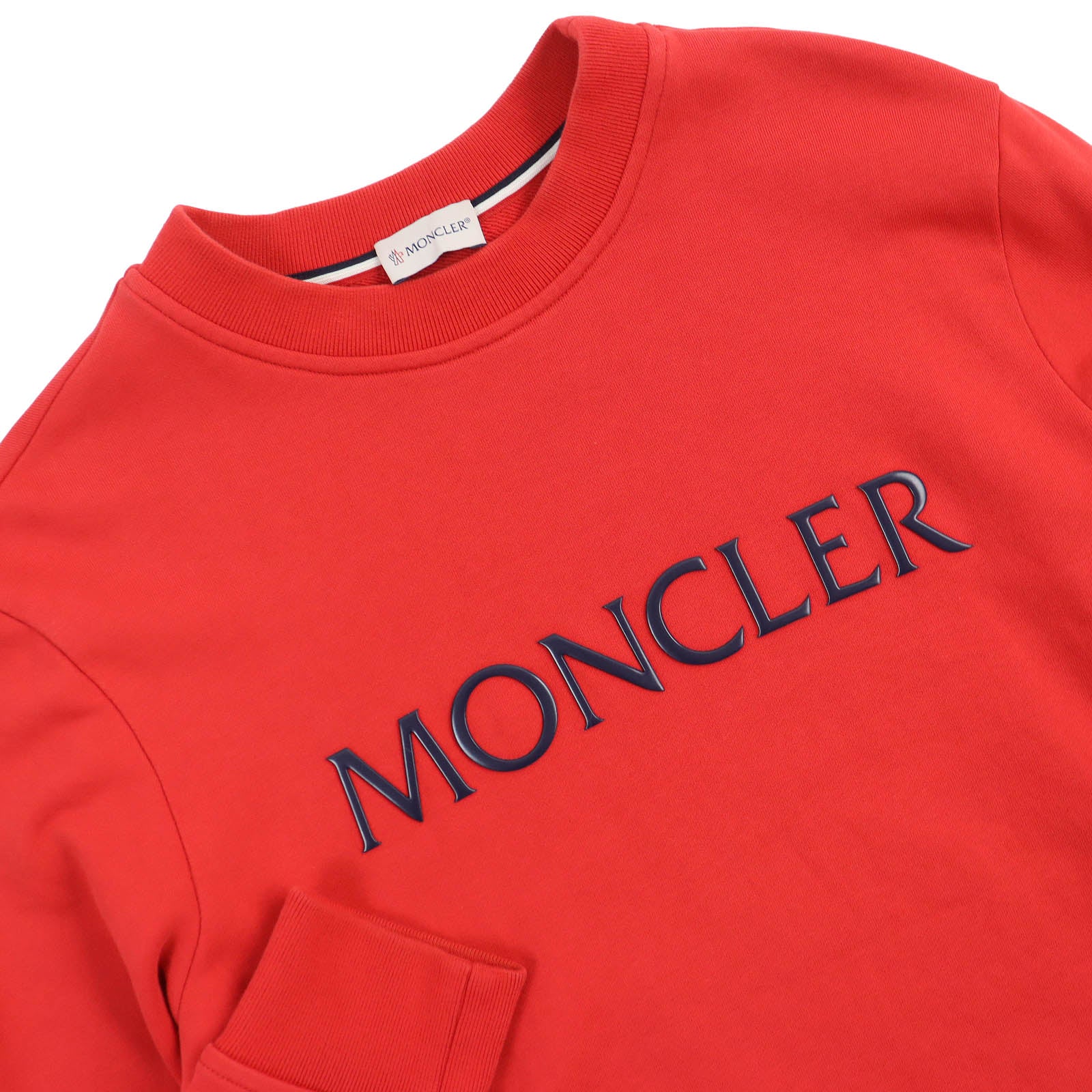 Moncler Cotton Logo Sweatshirt Red M