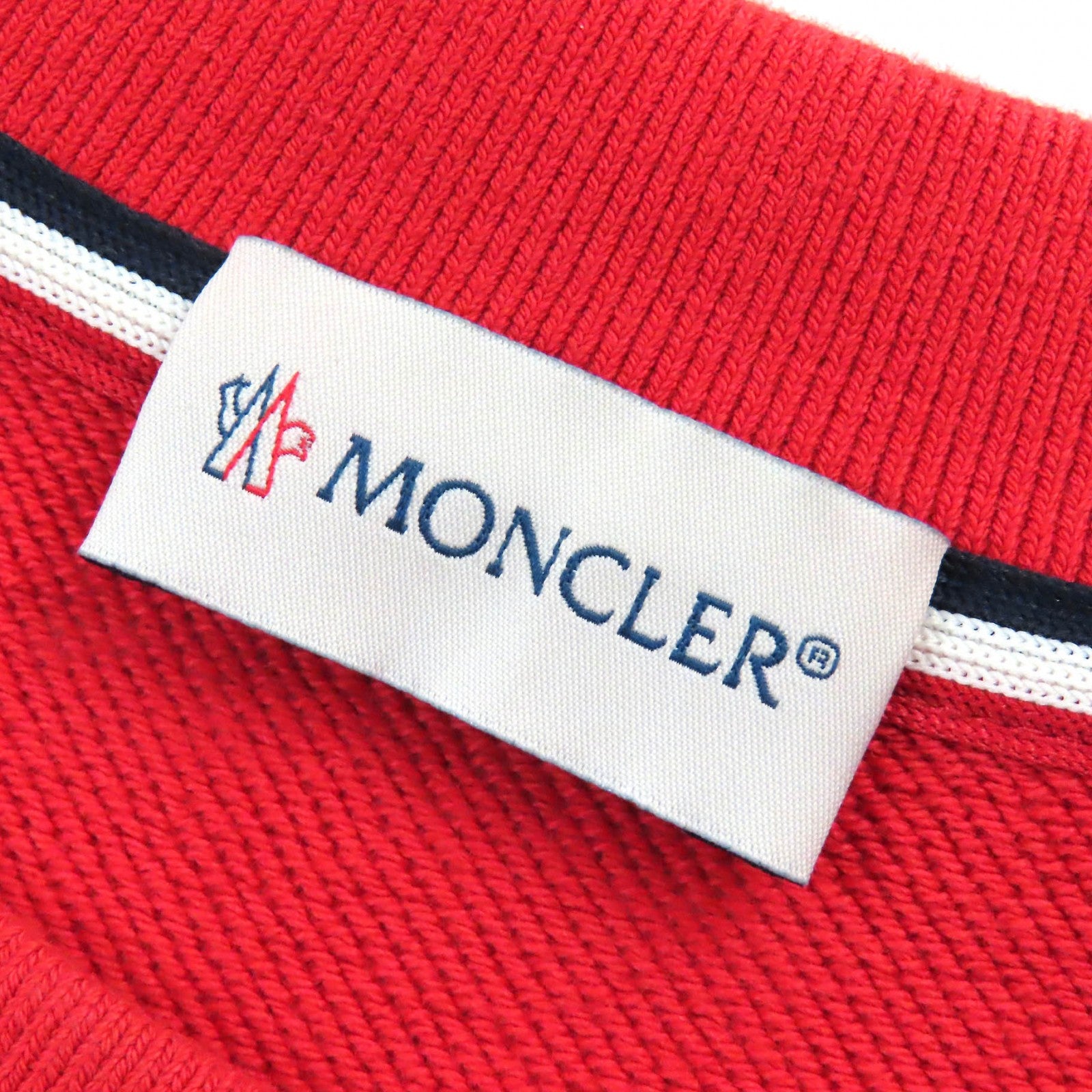 Moncler Cotton Logo Sweatshirt Red M