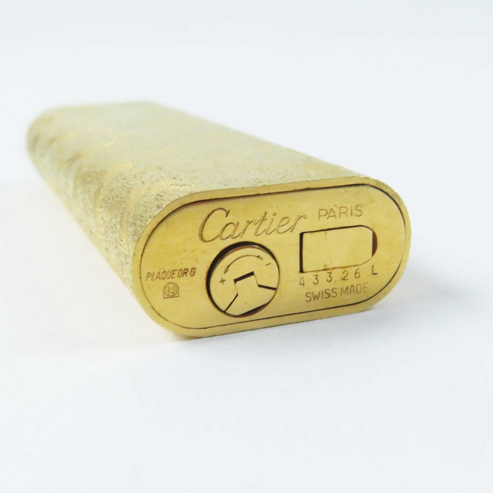 Cartier Gas Lighter Gold Swiss Antique