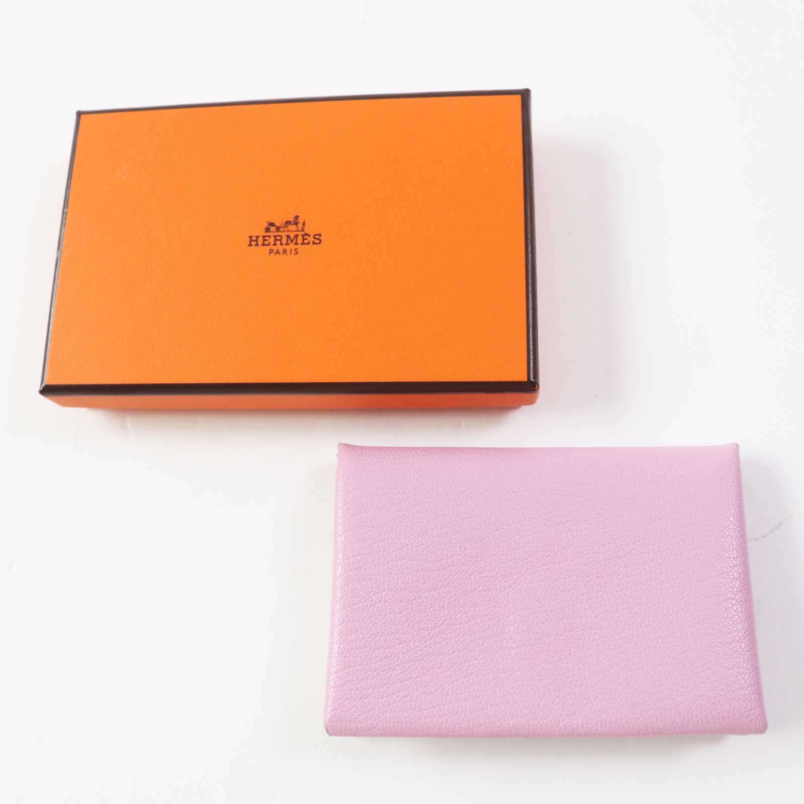 HERMES Calvi Duo Card Case U Stamp 2022