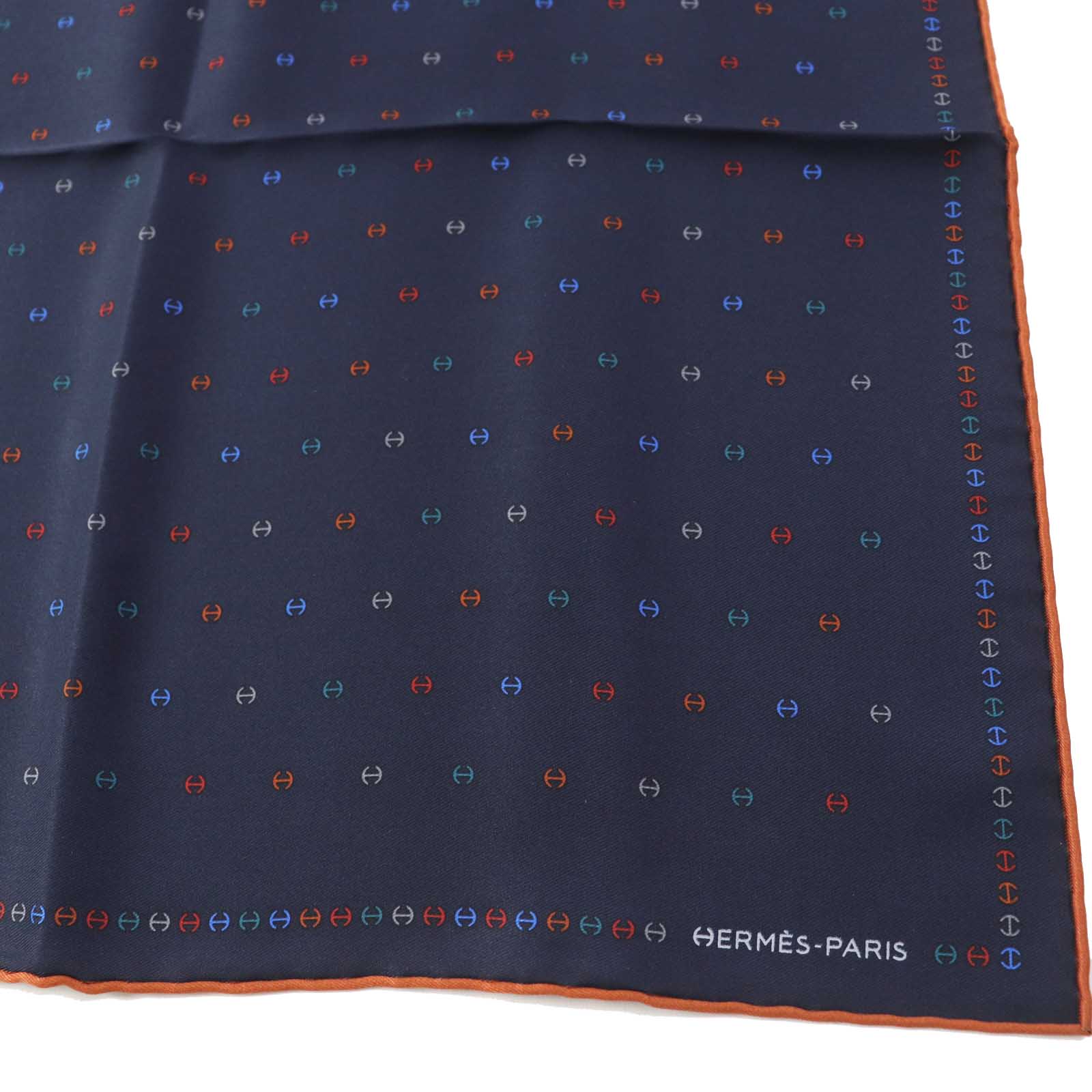 Hermes Silk H Tonneau Multicolor Scarf