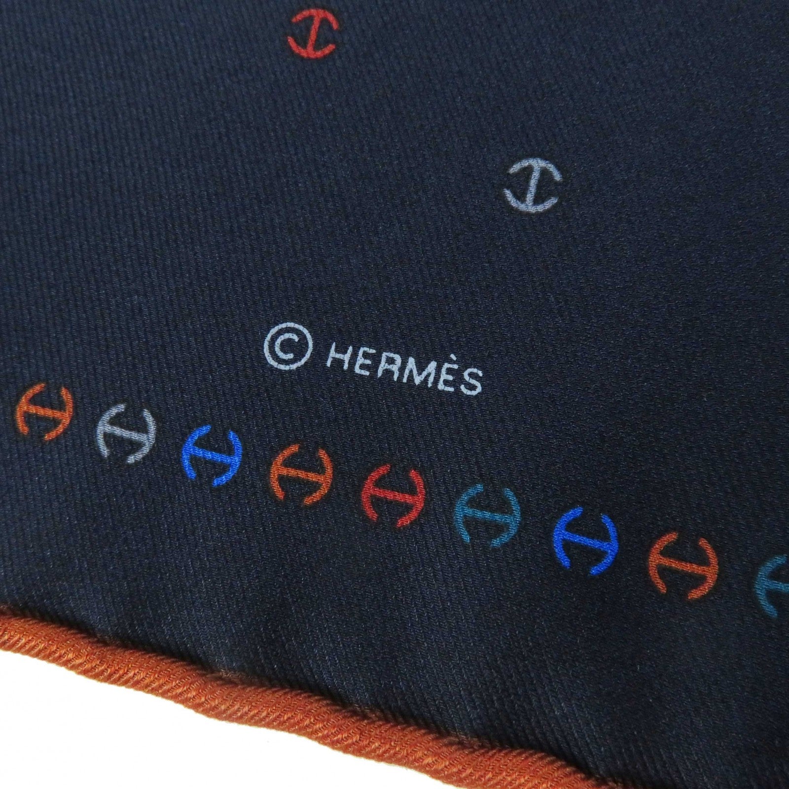 Hermes Silk H Tonneau Multicolor Scarf