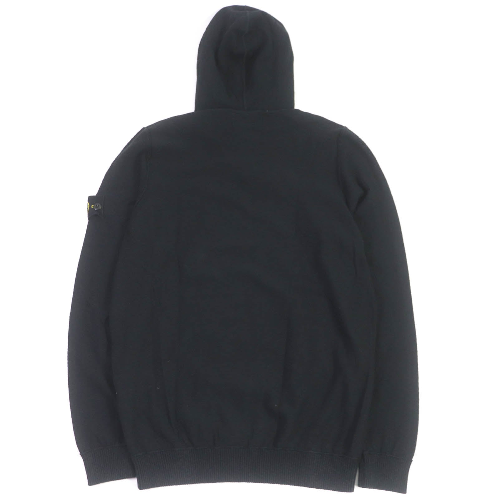 STONE ISLAND Cotton Nylon Logo Hoodie Black L