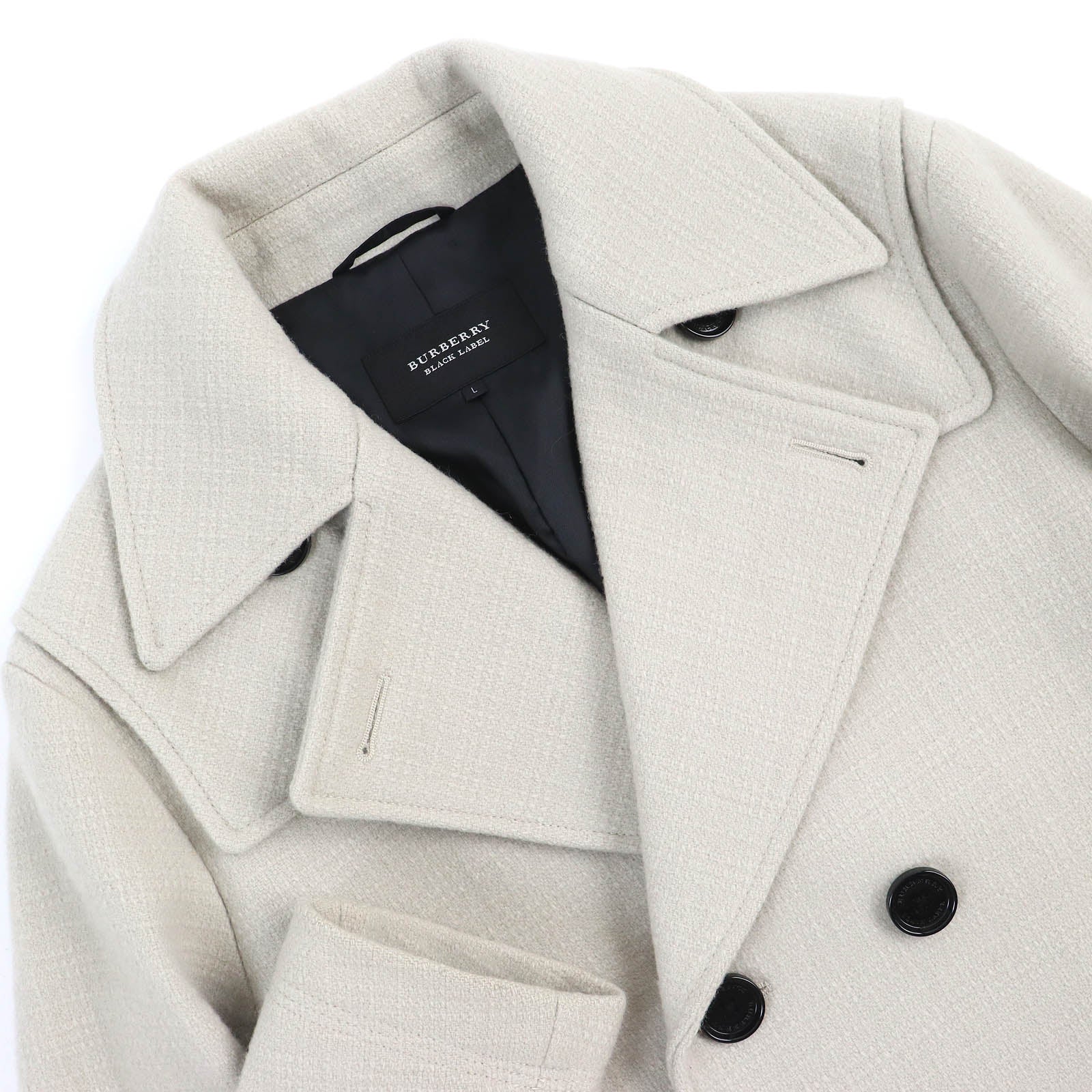 Burberry Wool Nylon P-Coat Ivory L