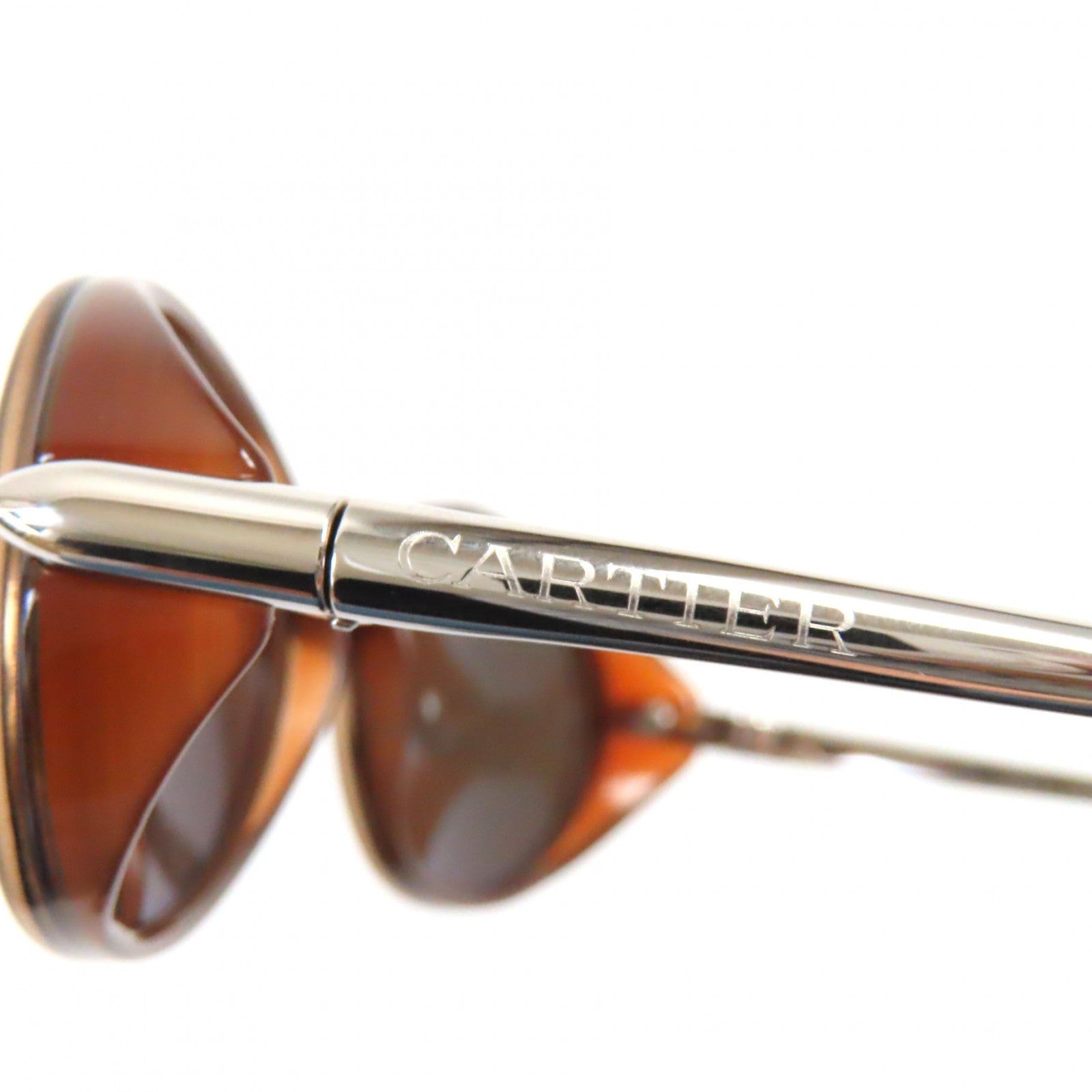 Cartier Oval Eyewear Sunglasses Brown