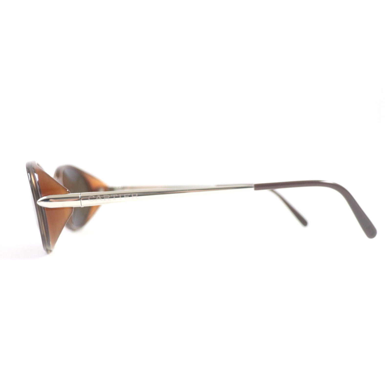 Cartier Oval Eyewear Sunglasses Brown