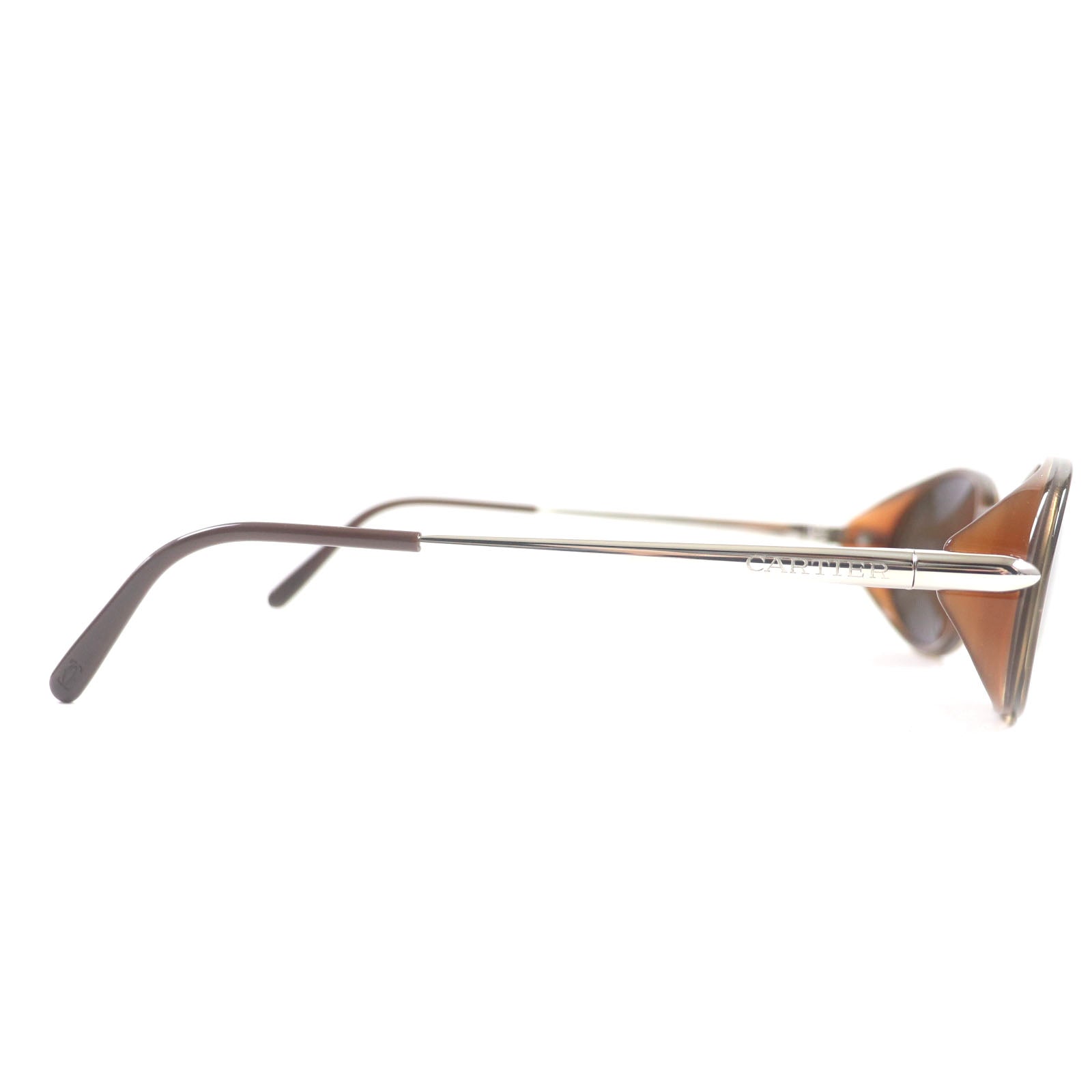 Cartier Oval Eyewear Sunglasses Brown