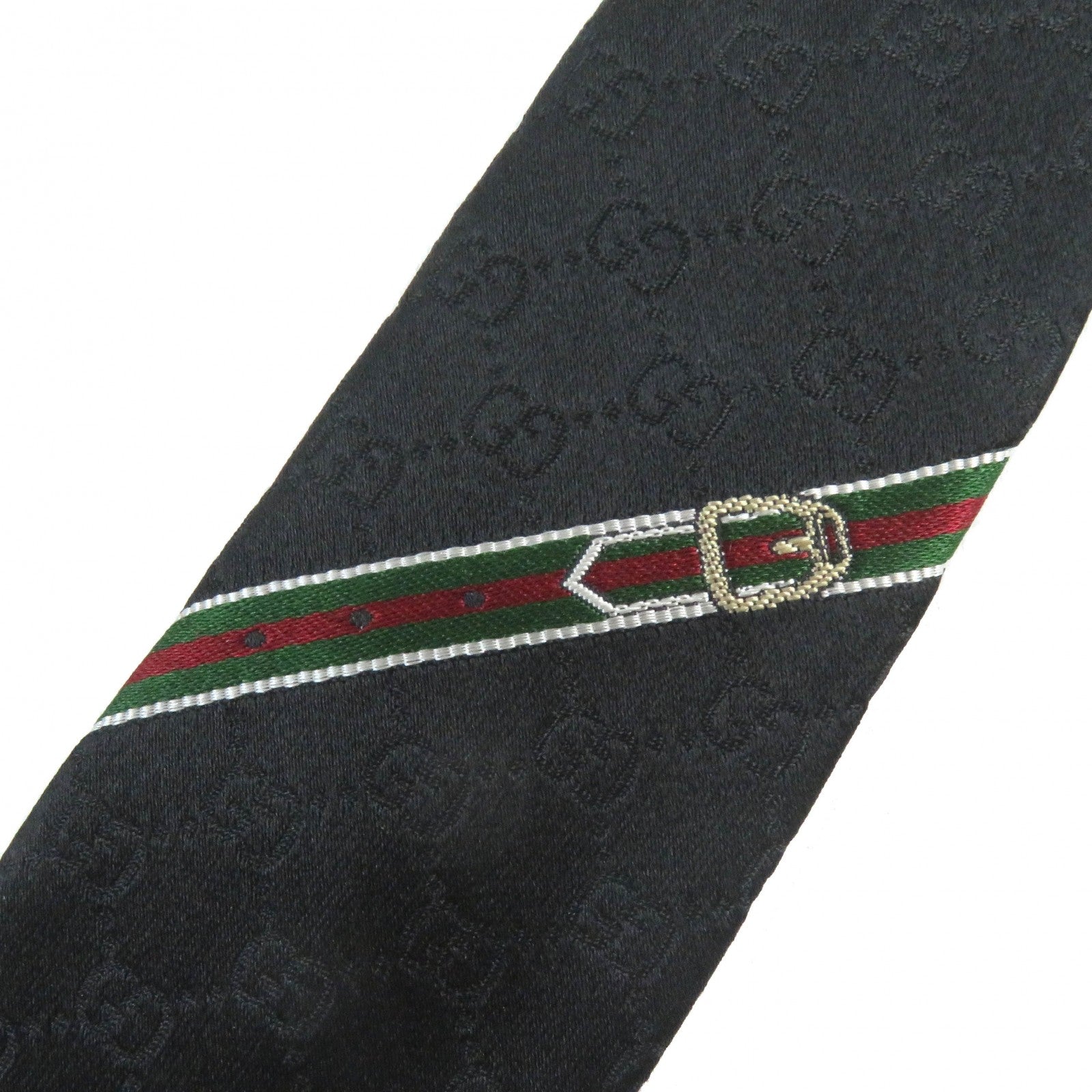 Gucci Silk GG Pattern Tie Black 456520