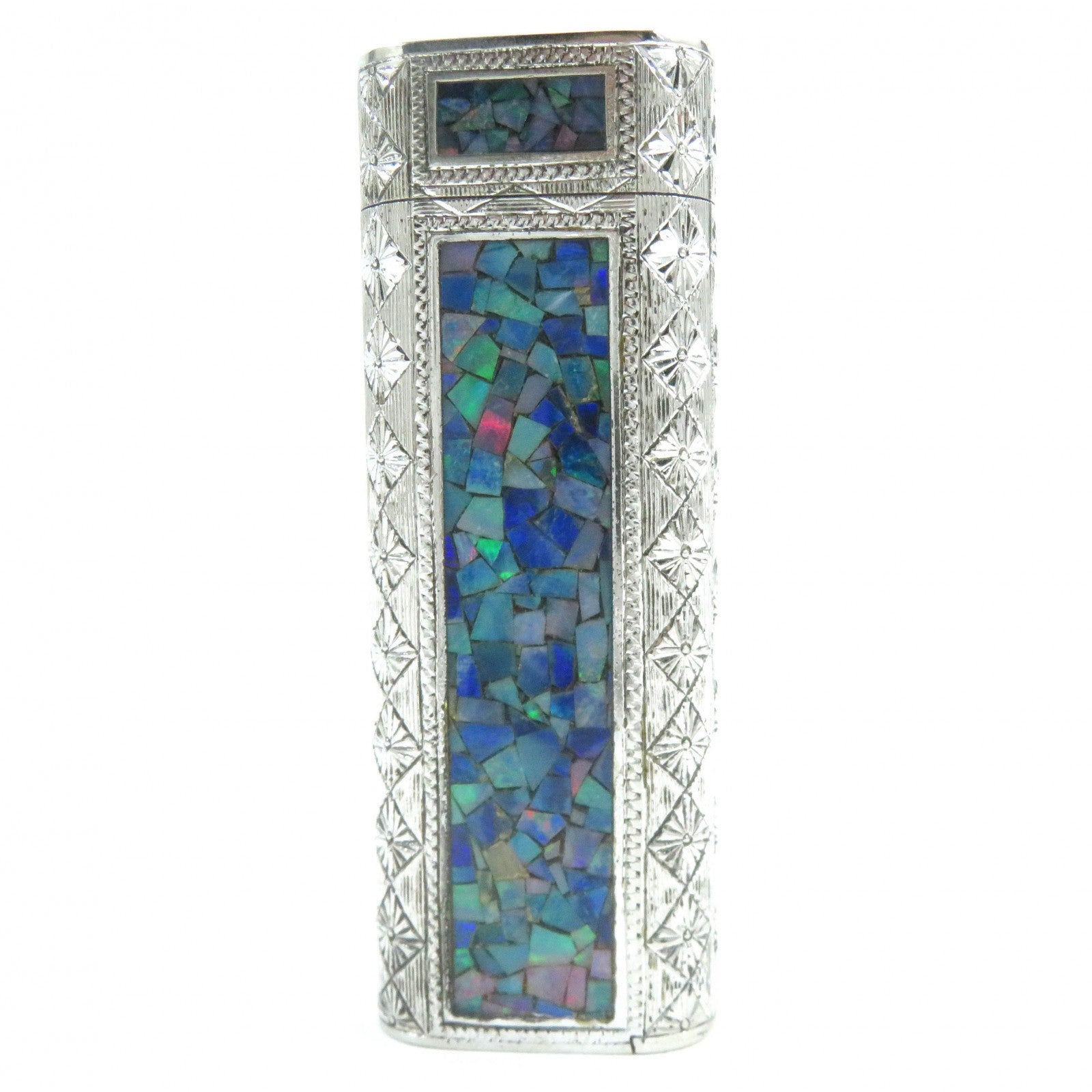 Cartier Opal Rhinestone Mosaic Jacket Lighter