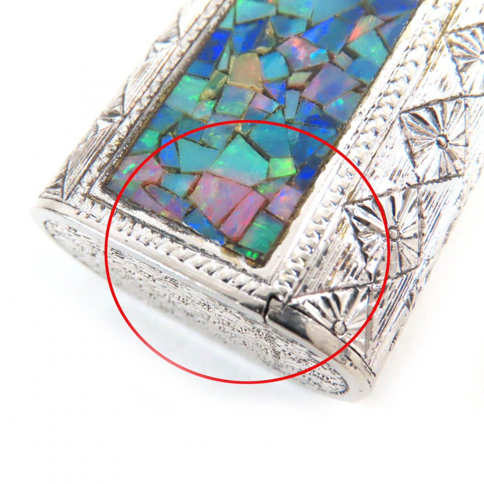 Cartier Opal Rhinestone Mosaic Jacket Lighter