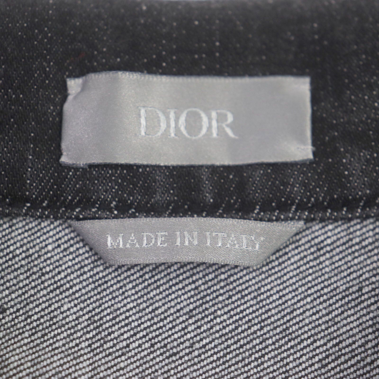 Dior Oblique Logo Denim Jacket Black 44