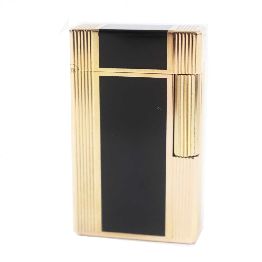 Dupont Line 1 Lacquer Roller Lighter Black Gold