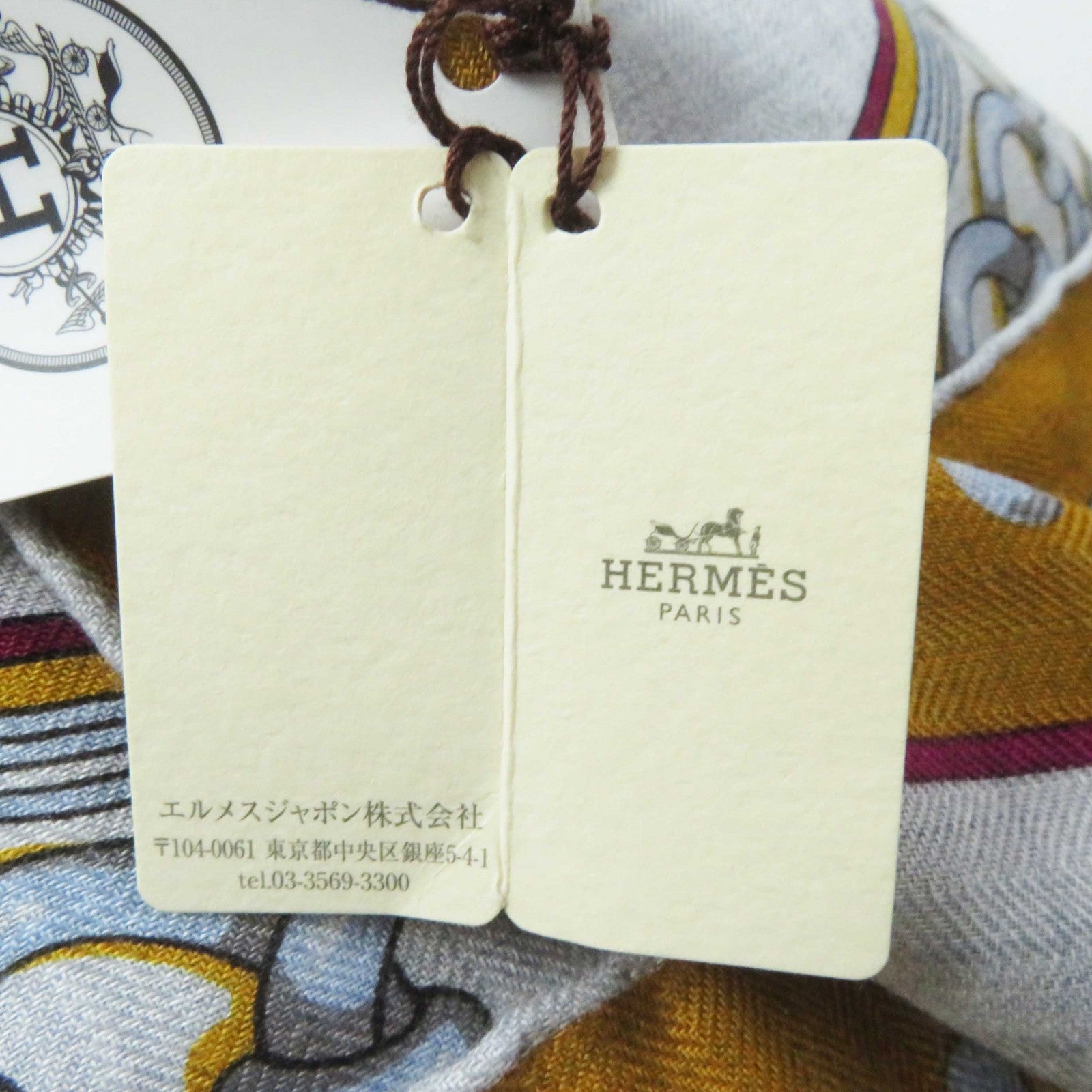 Hermes Grand Tralala Carre 140 Cashmere Silk Scarf