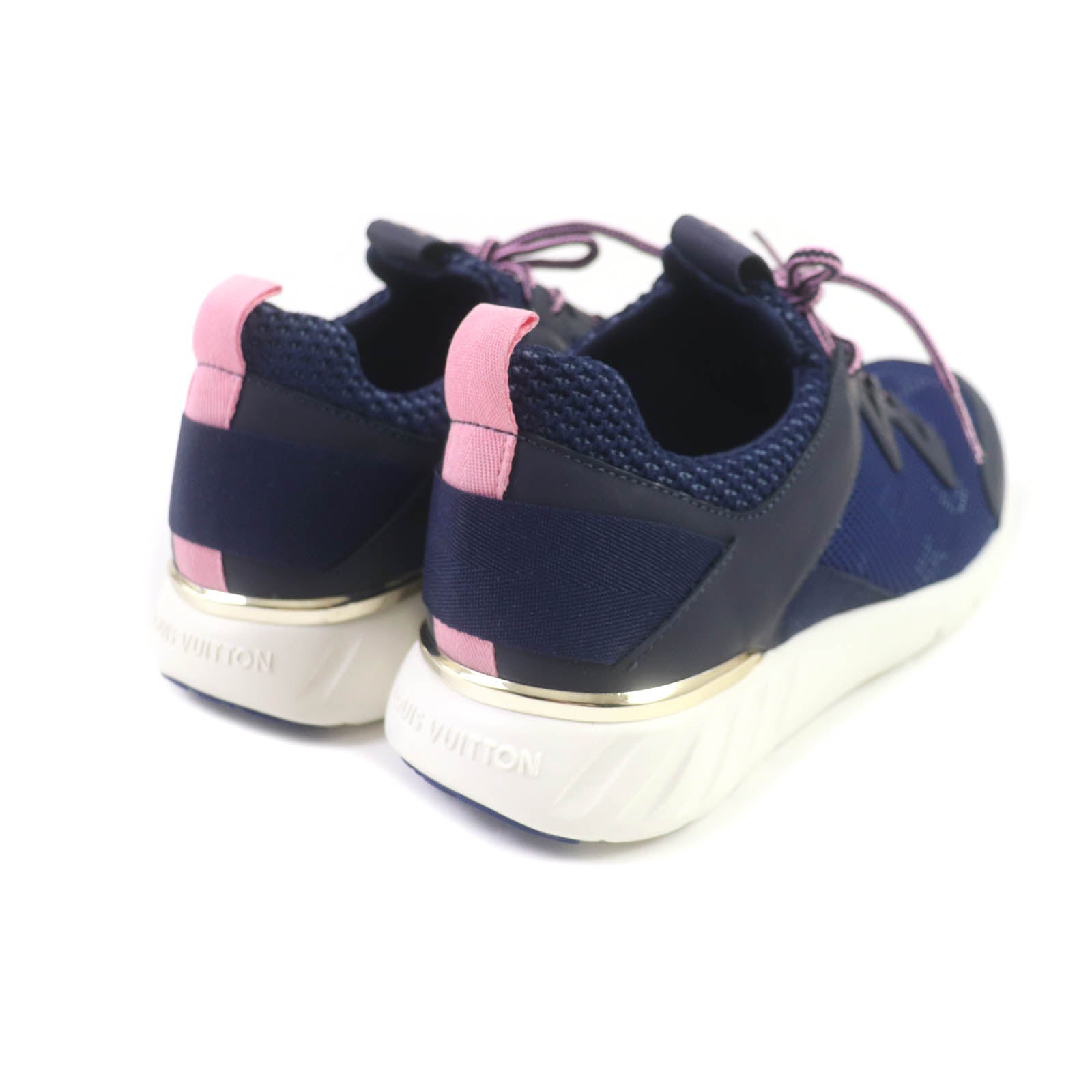 Louis Vuitton Aftergame Mesh Sneakers Navy Pink