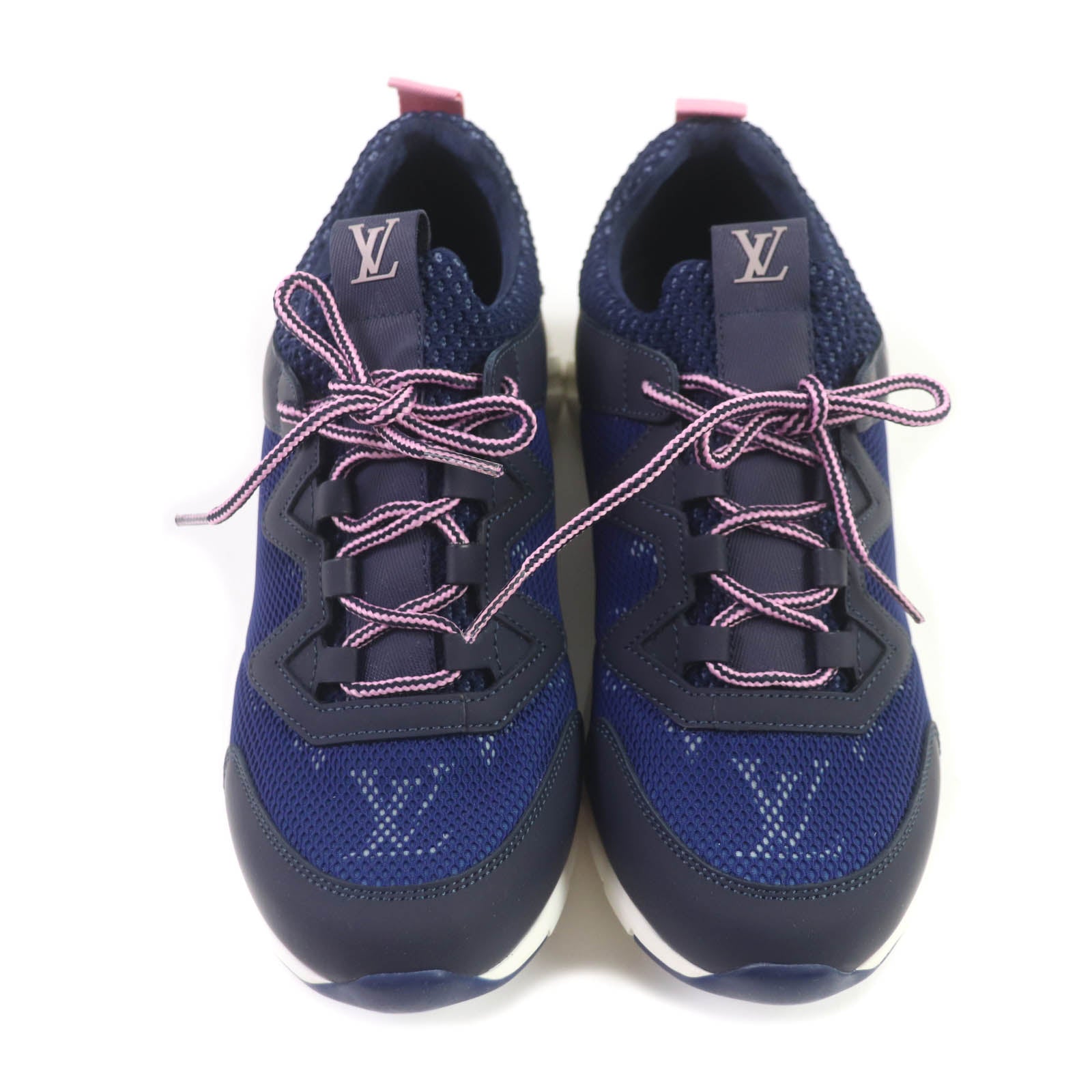 Louis Vuitton Aftergame Mesh Sneakers Navy Pink