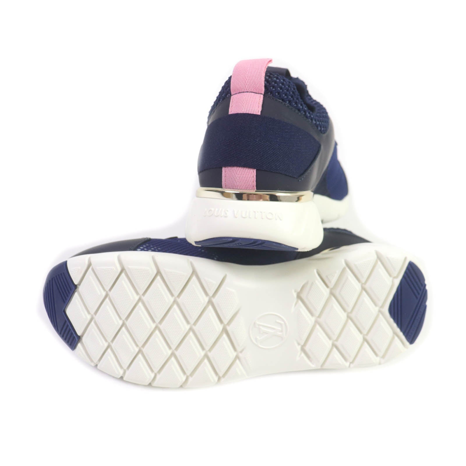 Louis Vuitton Aftergame Mesh Sneakers Navy Pink