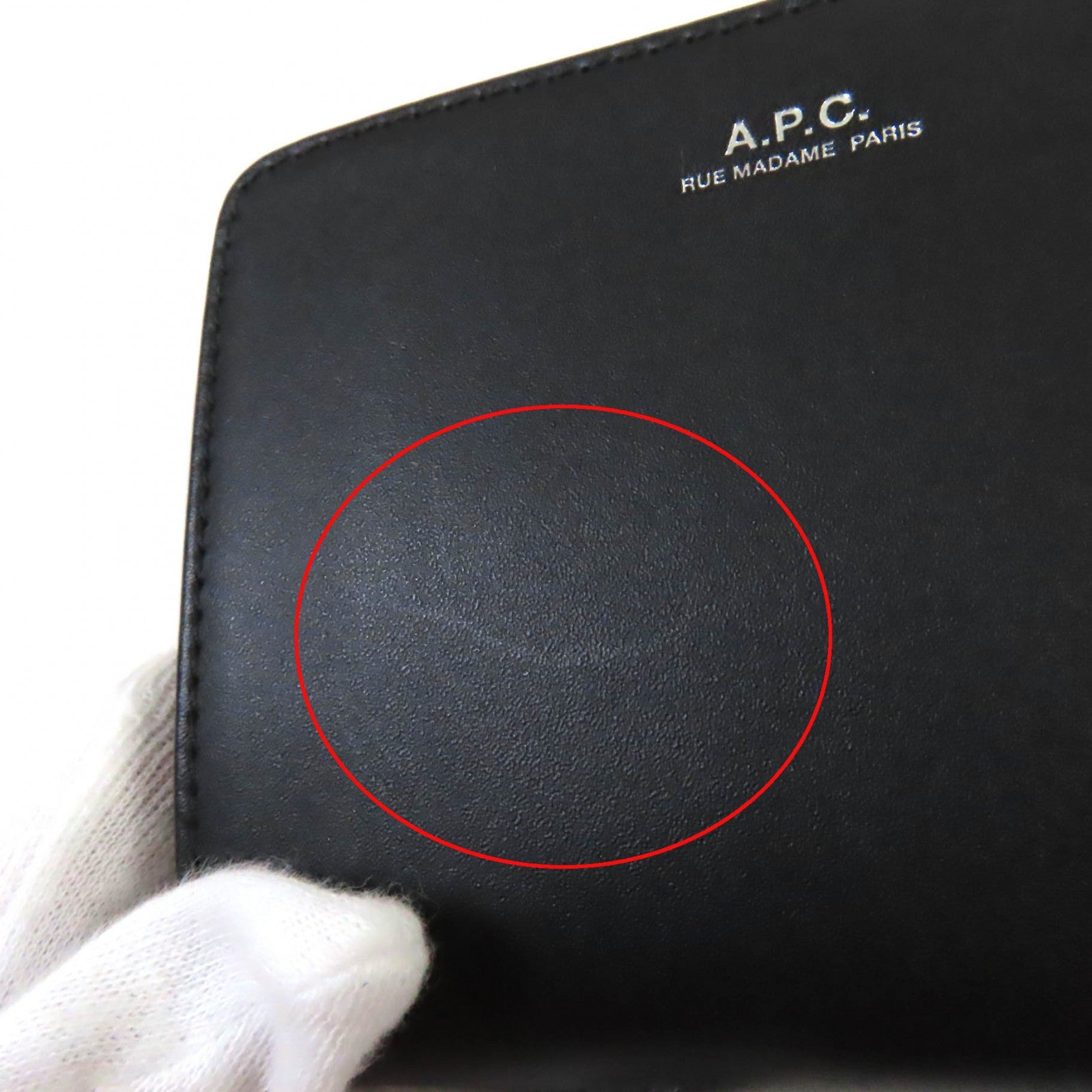 A.P.C. Logo Bifold Leather Wallet