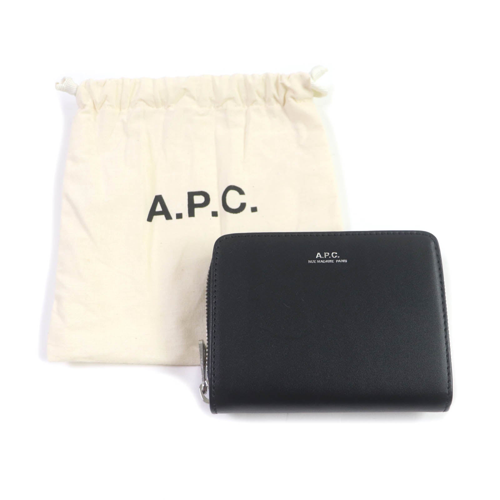 A.P.C. Logo Bifold Leather Wallet