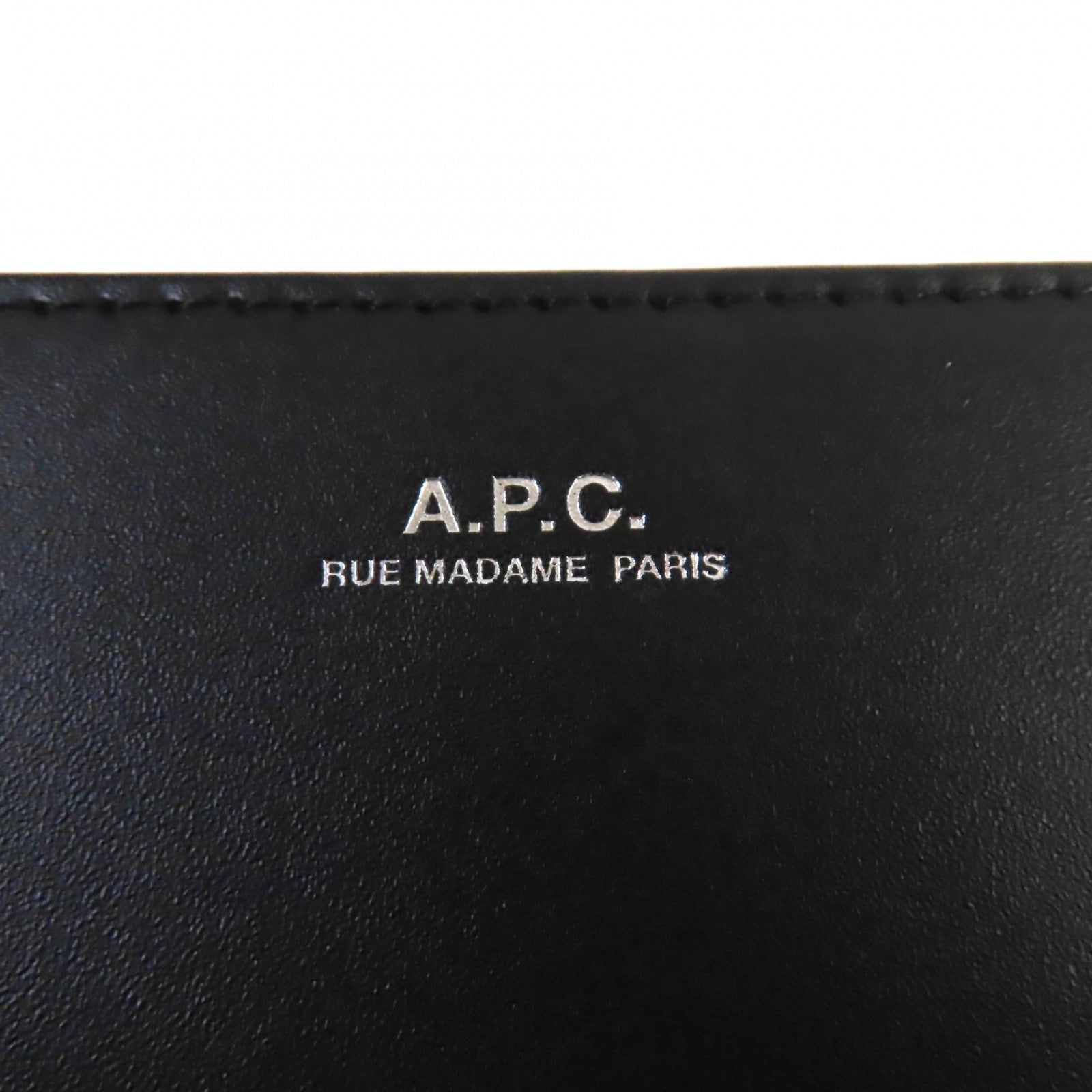 A.P.C. Logo Bifold Leather Wallet