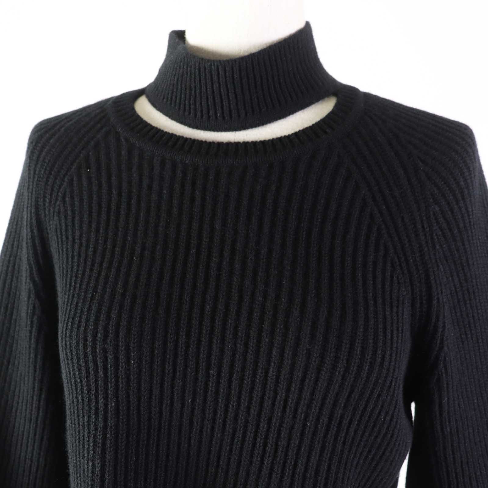 Fendi Cashmere Mink Knit Black 36 Women