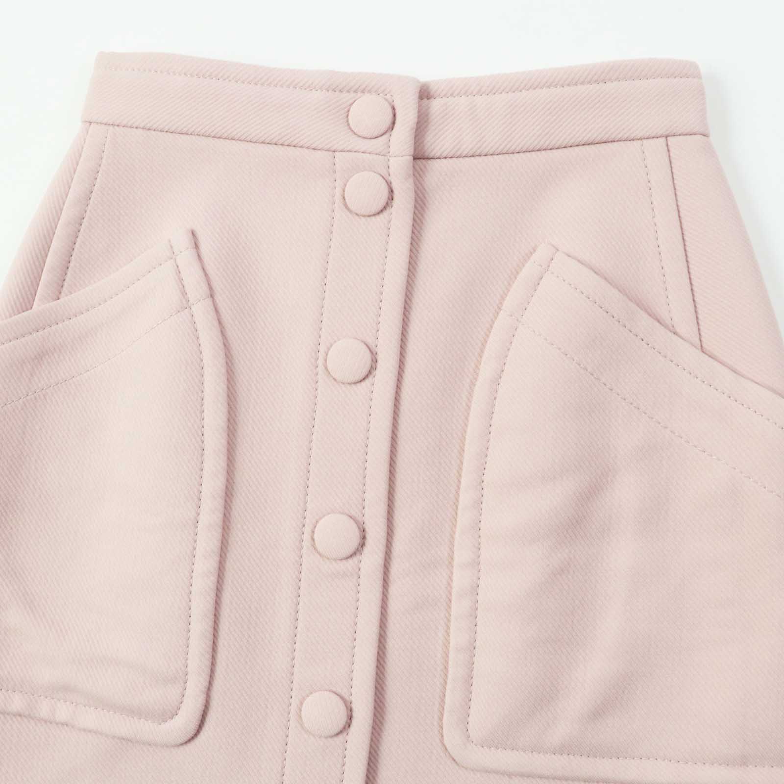 Bottega Veneta Wool Nylon Skirt Pink 38