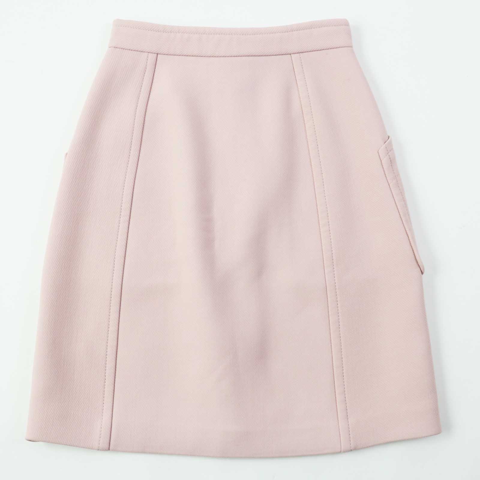 Bottega Veneta Wool Nylon Skirt Pink 38