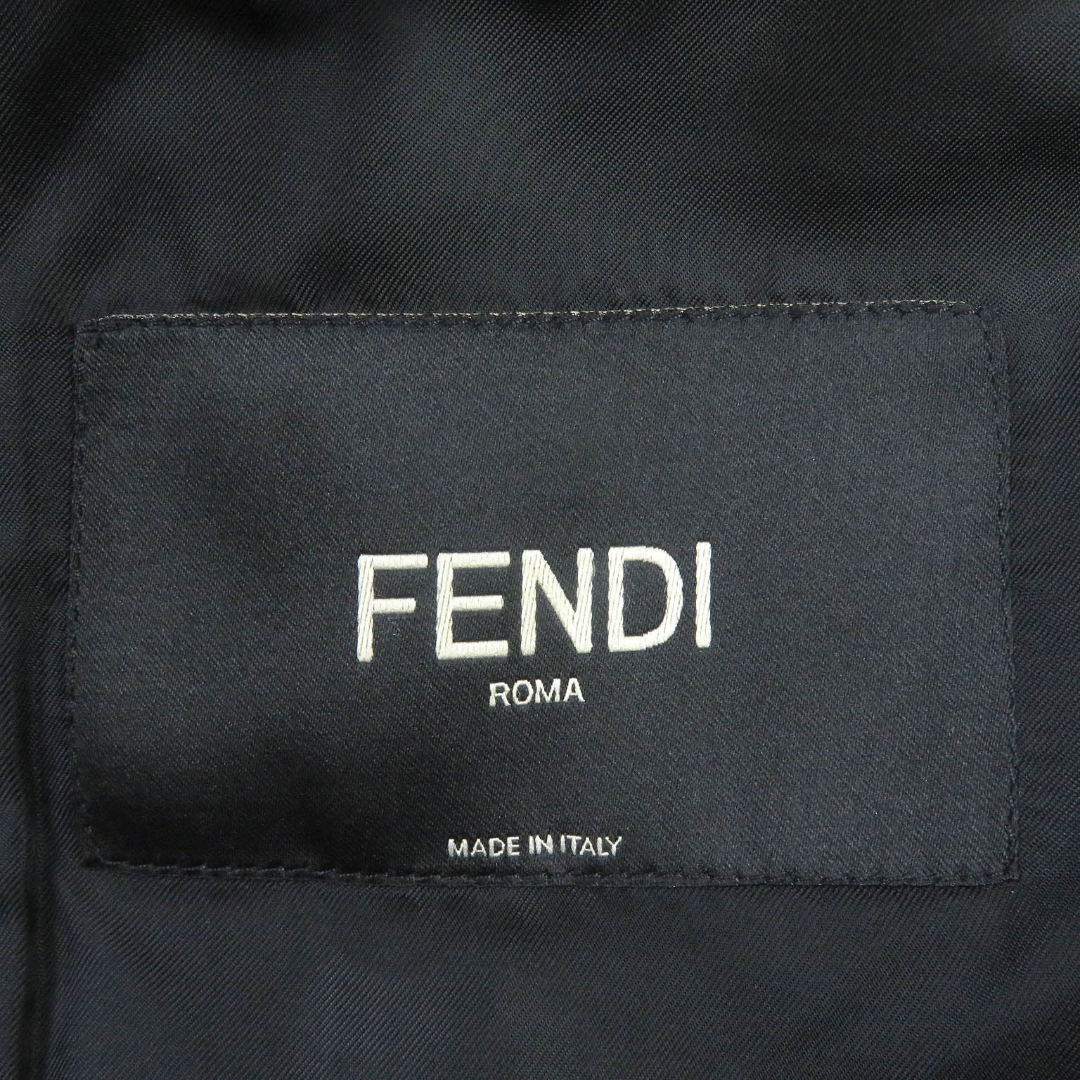 Fendi Wool Nylon Cashmere Chester Coat Black