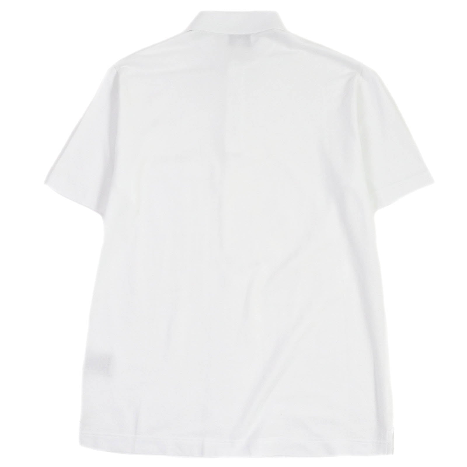 HERMES Cotton H Logo Embroidered Polo Shirt S