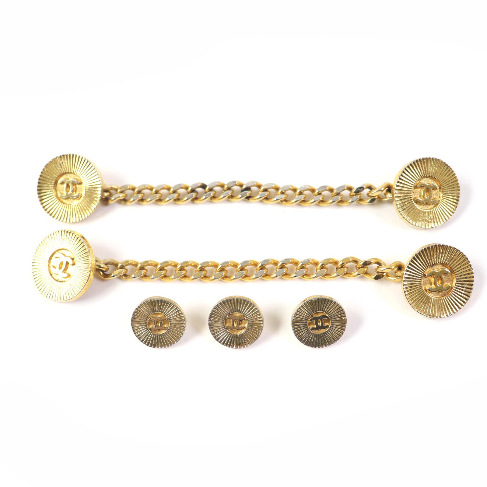 Chanel COCO Mark Button Set of 5 Gold