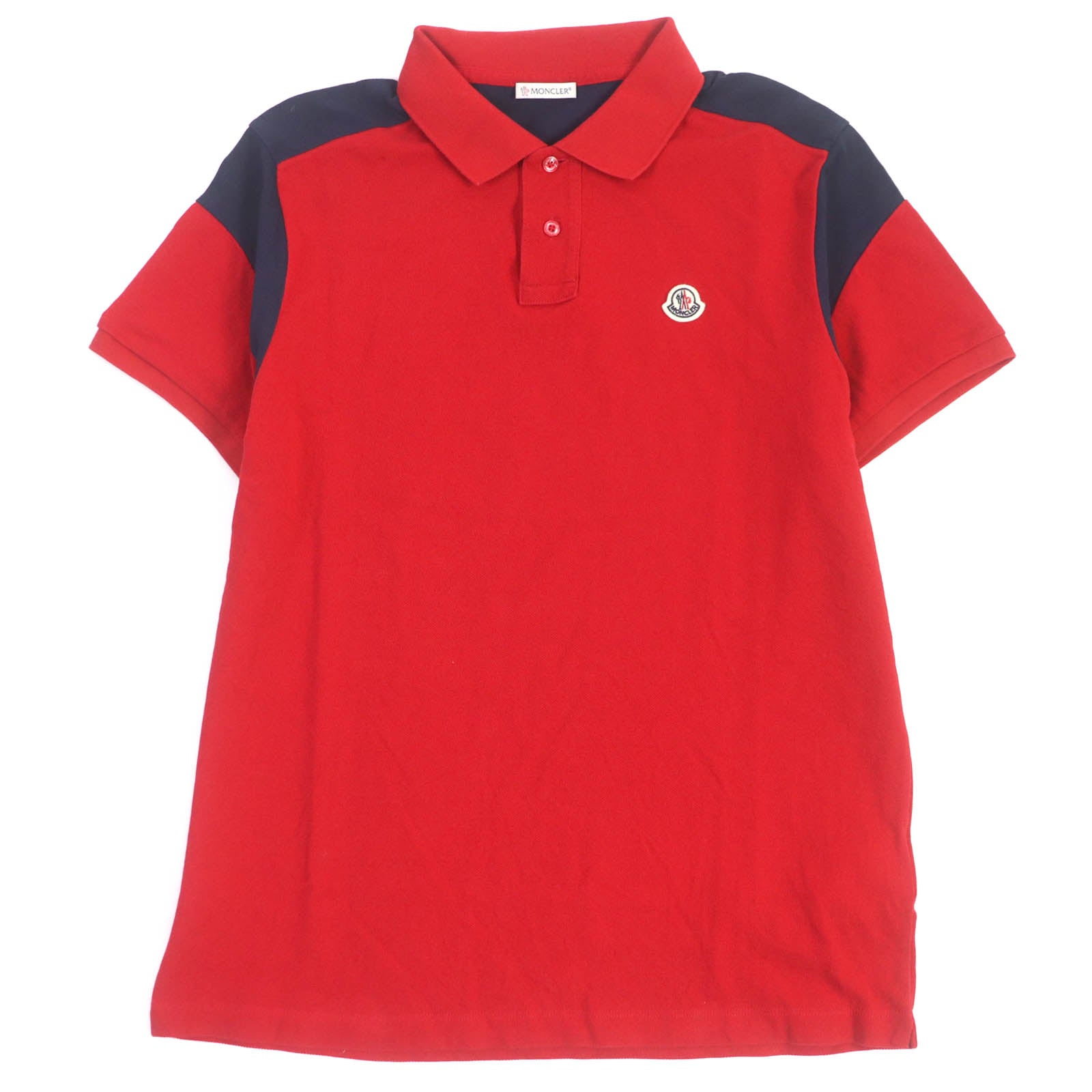 Moncler Cotton Polo Shirt Red L