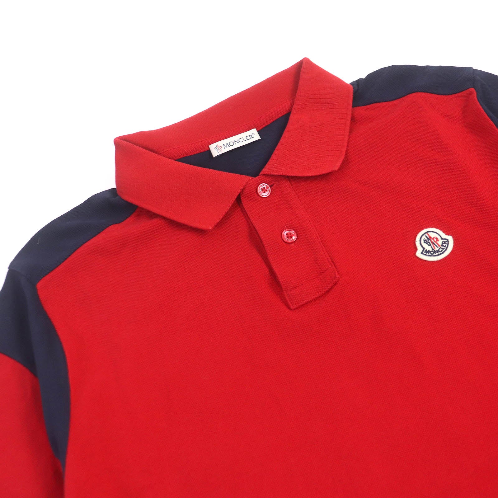 Moncler Cotton Polo Shirt Red L