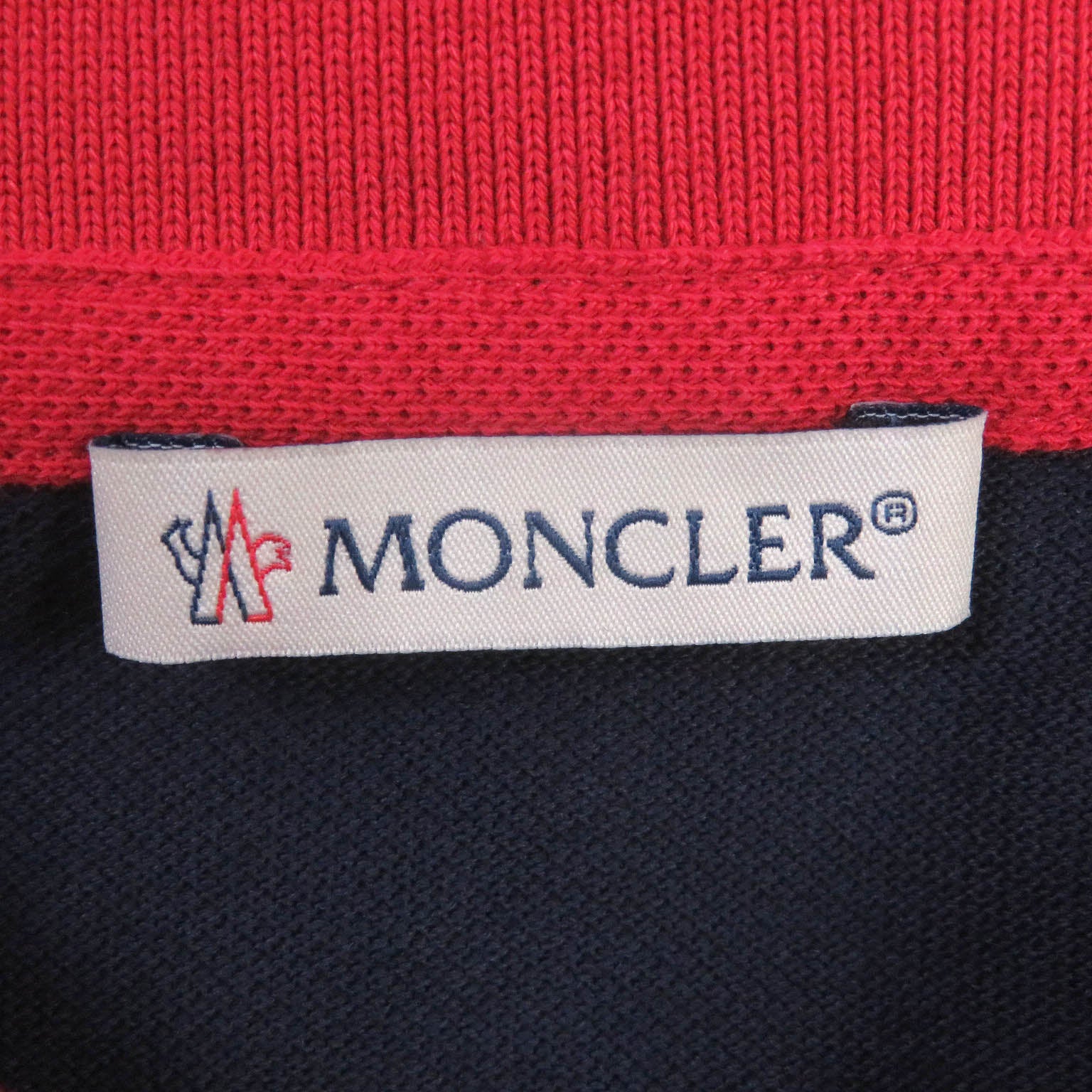 Moncler Cotton Polo Shirt Red L