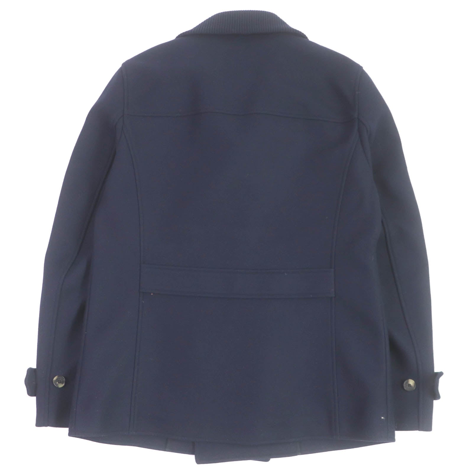 Salvatore Ferragamo Wool Blend Double-Breasted Peacoat