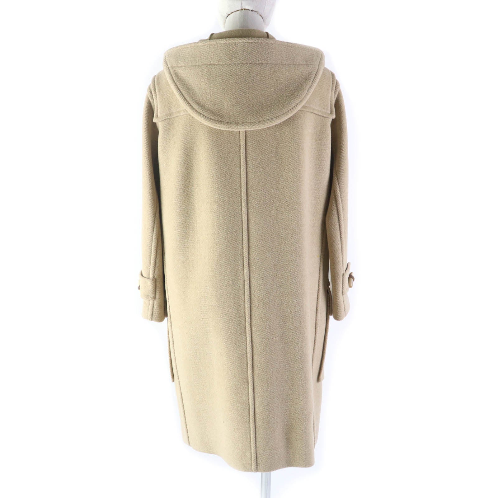 Burberry Wool Nylon Duffel Coat Beige Women