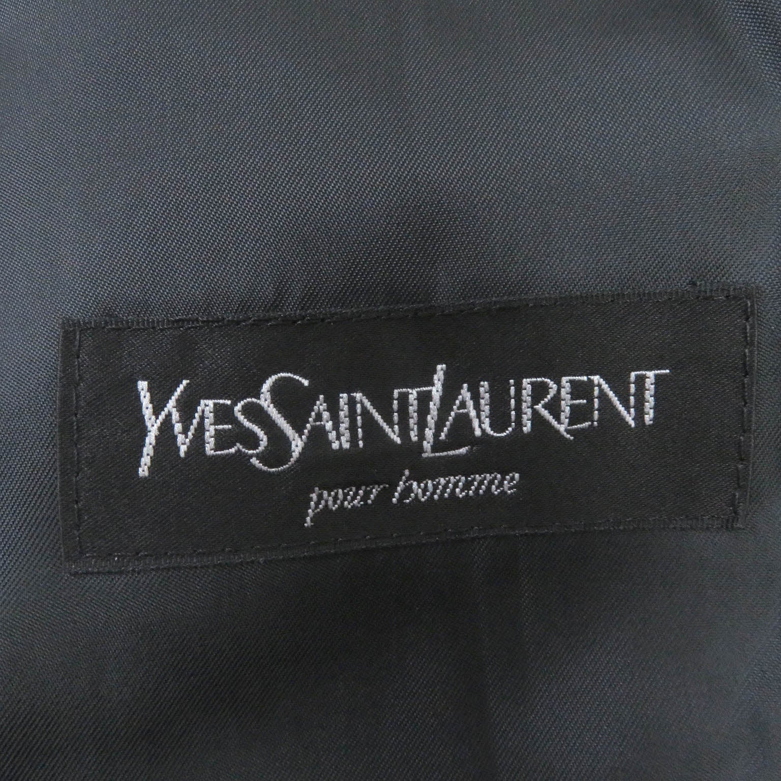 Yves Saint Laurent Cashmere Coat Dark Gray Mens