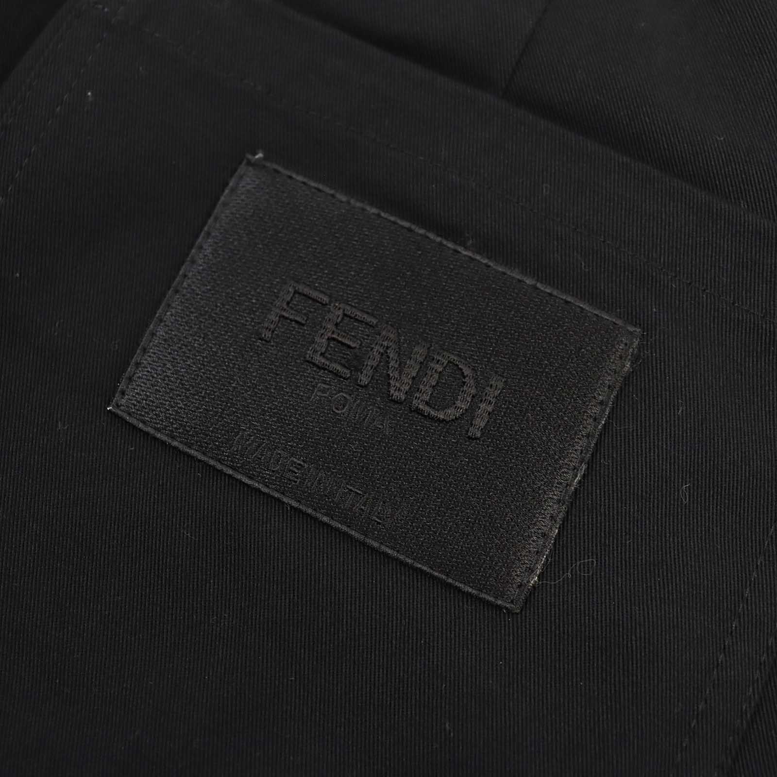 Fendi Cotton Gabardine Pants Black 46