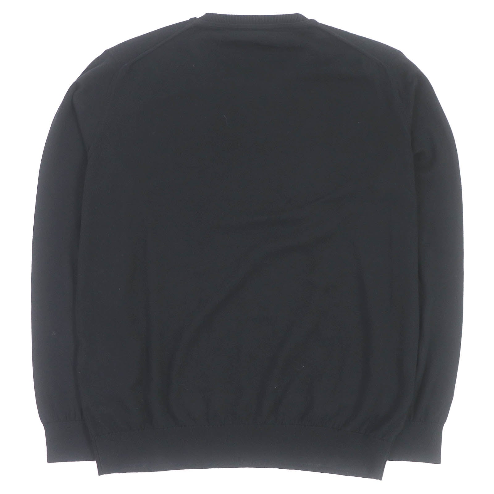 Fendi Cotton Cashmere Crew Neck Sweater Black