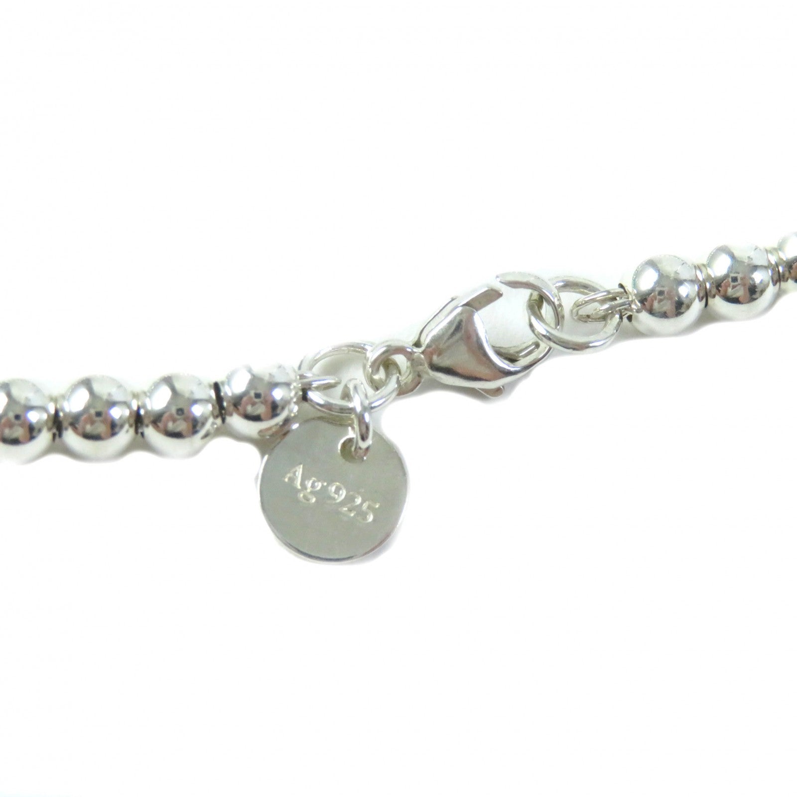 Tiffany & Co Blue Heart Tag Beaded Bracelet SV925