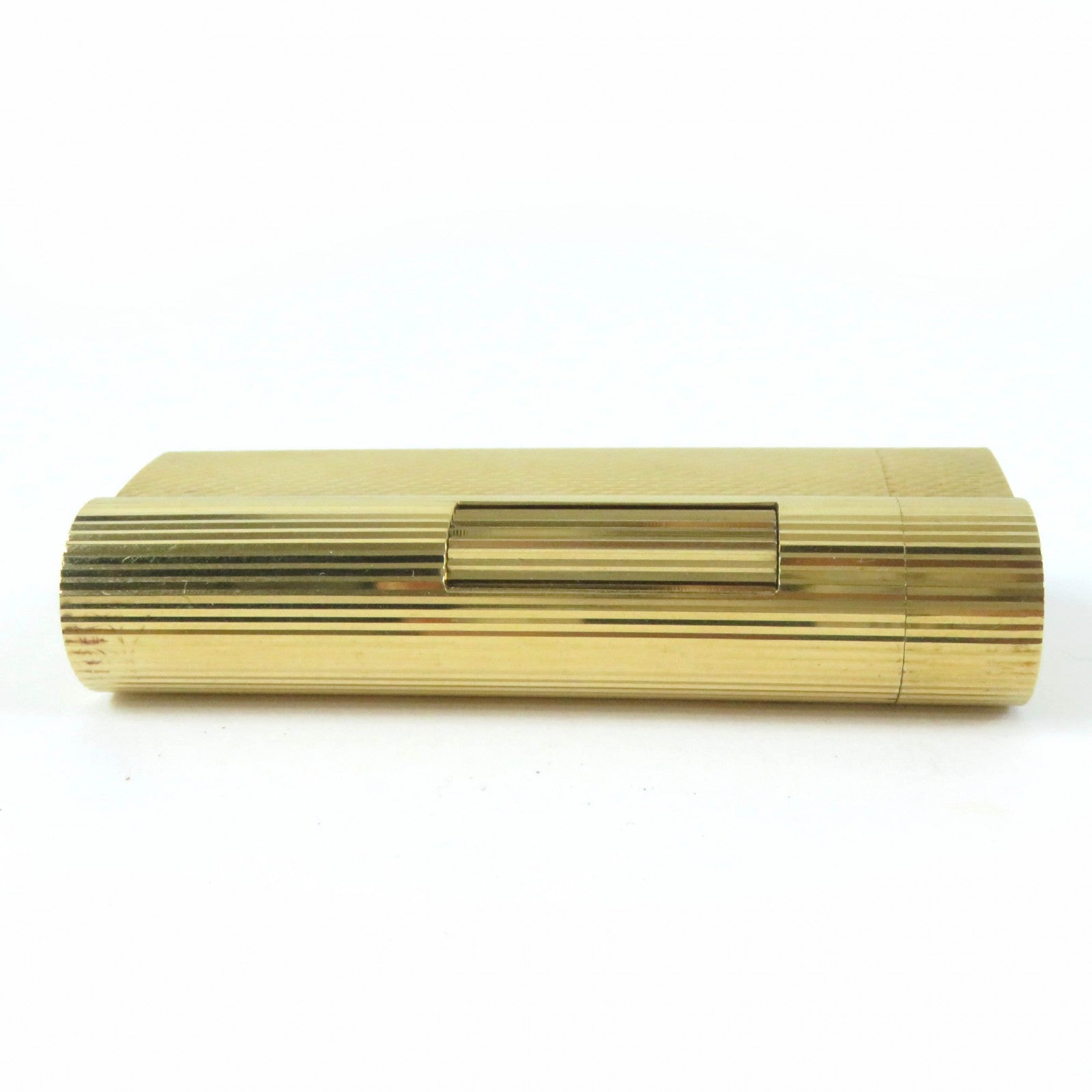 Dunhill Pattern Roller Gas Lighter Gold Antique