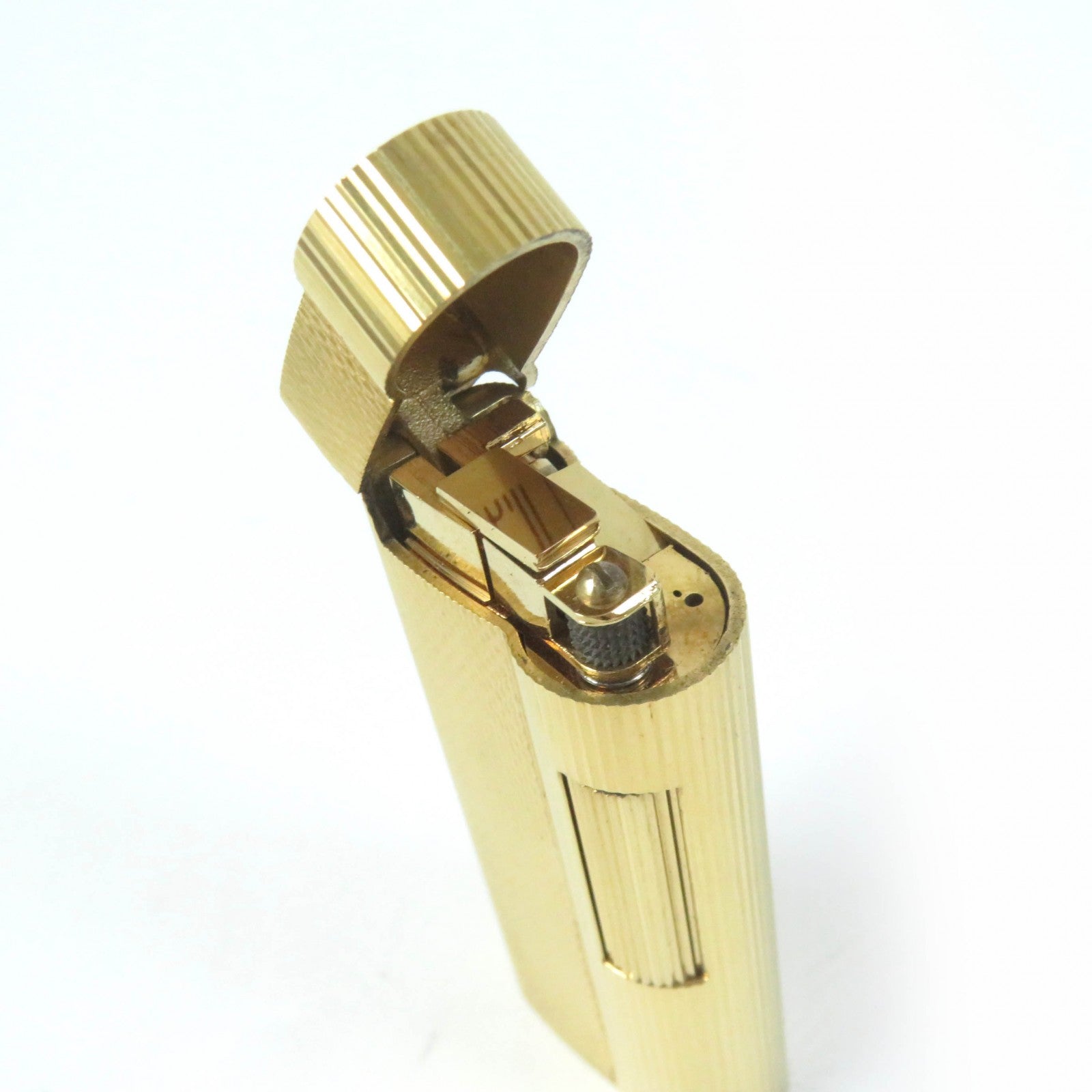 Dunhill Pattern Roller Gas Lighter Gold Antique