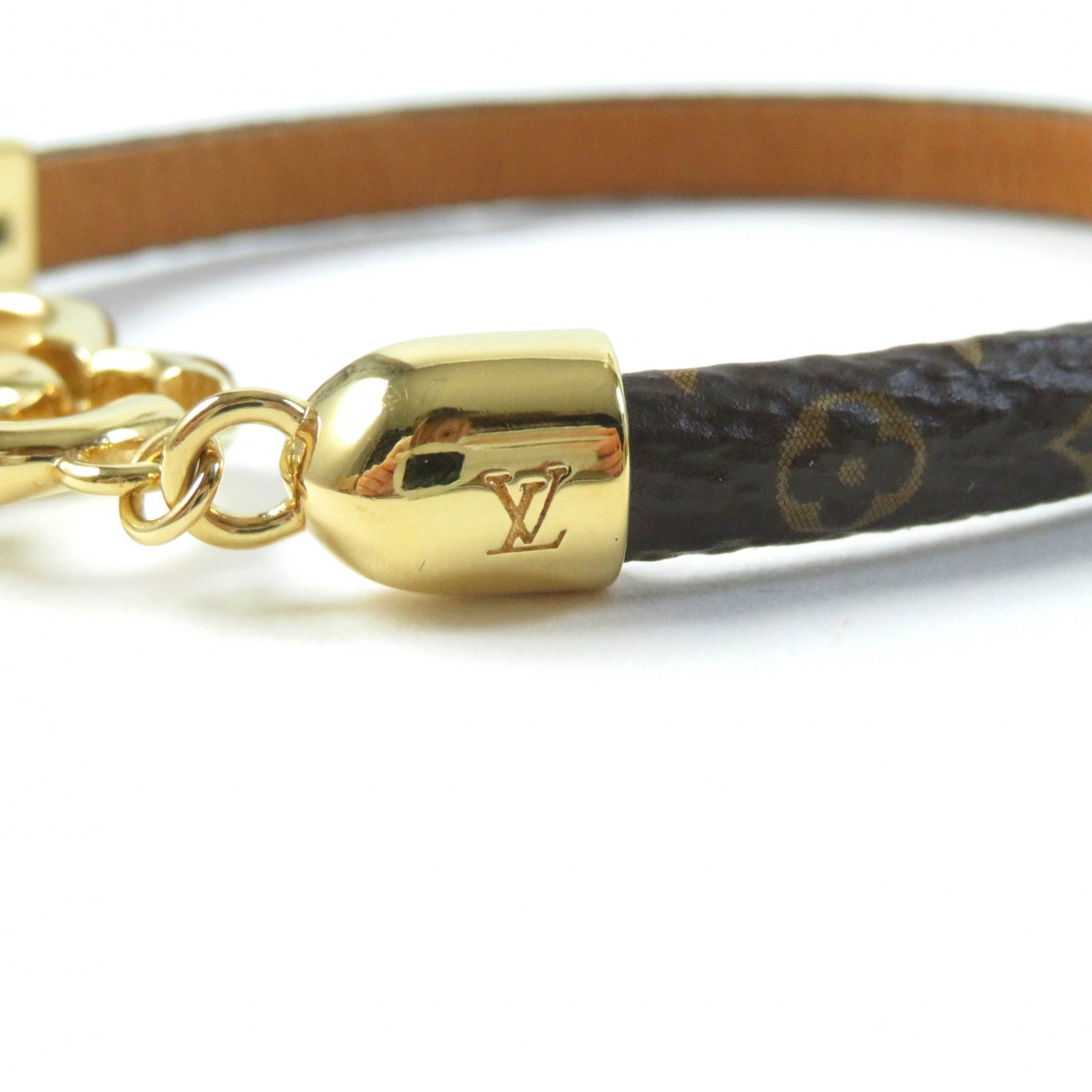 Louis Vuitton M6758 Leather Bracelet Brown