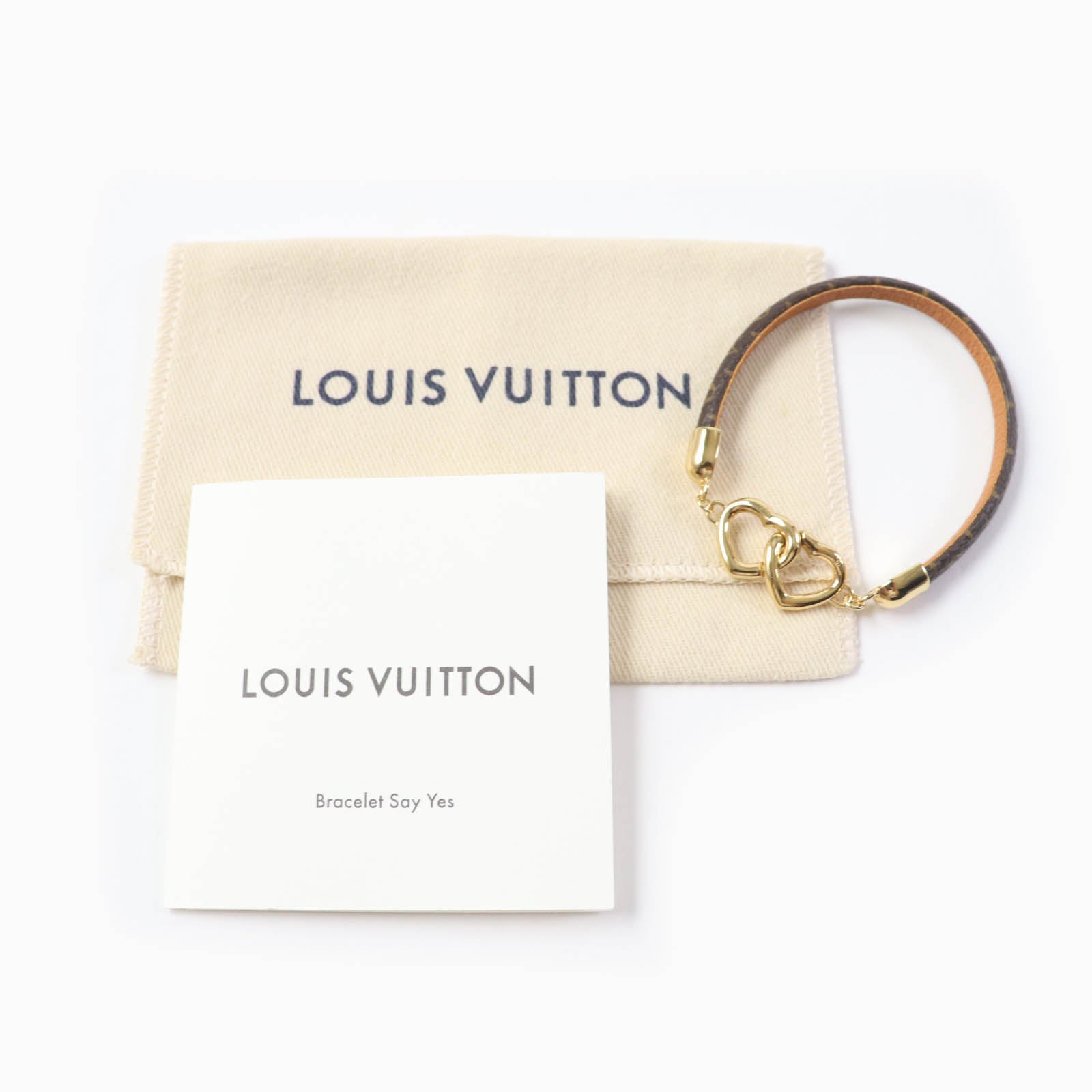 Louis Vuitton M6758 Leather Bracelet Brown