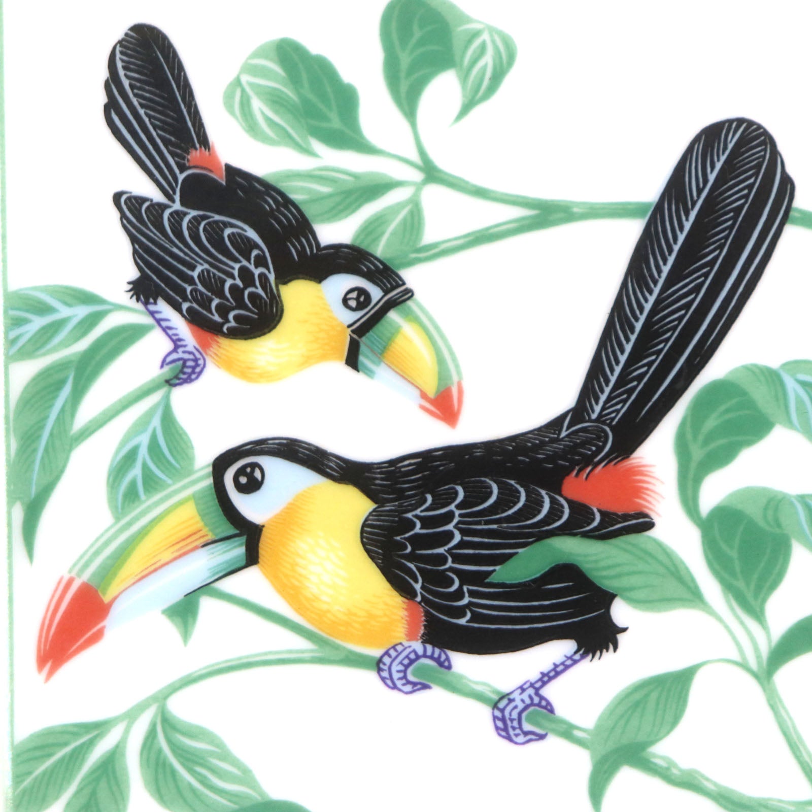 HERMES Vintage Toucan Pottery Ashtray