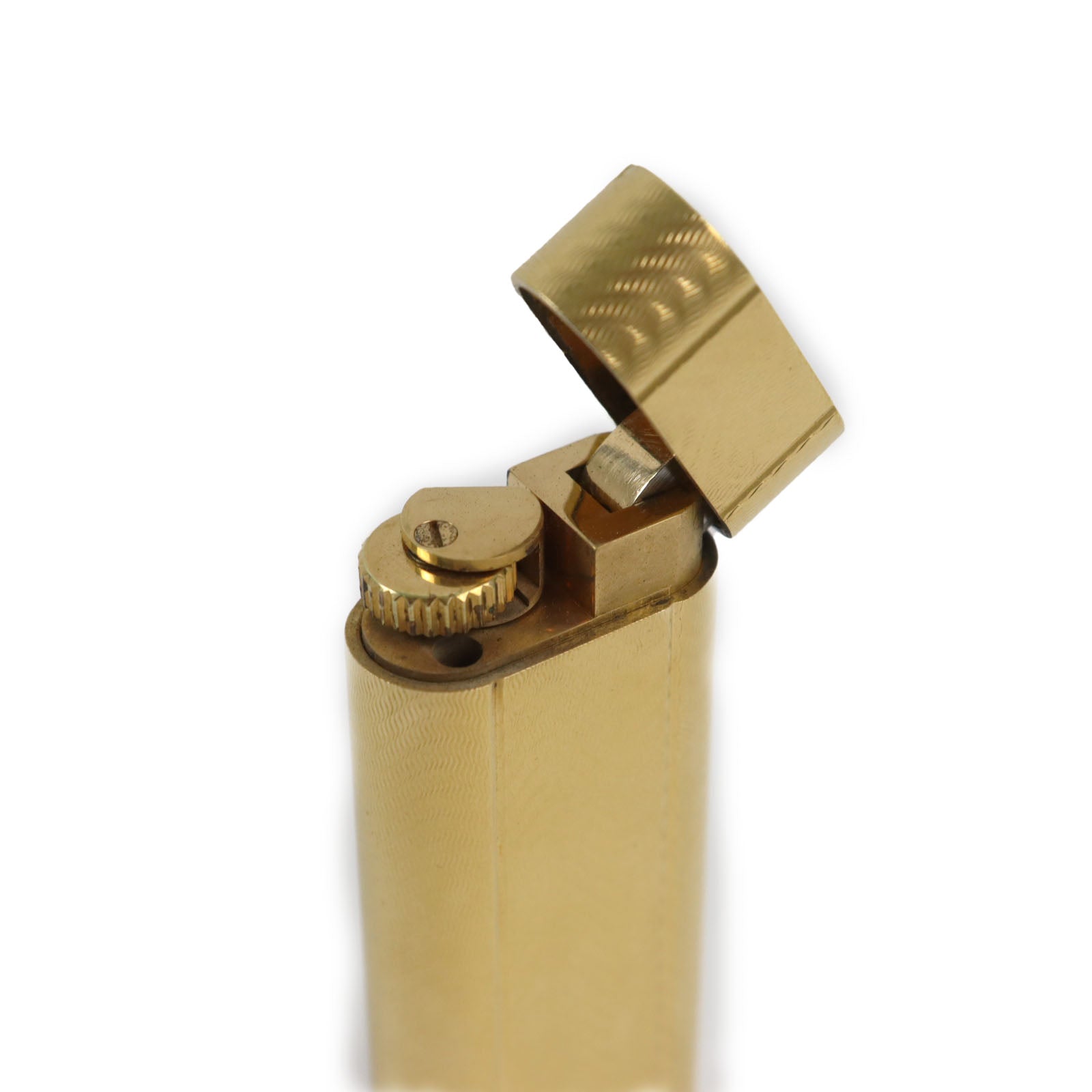 Cartier Oval Wave Pattern Gas Lighter Antique