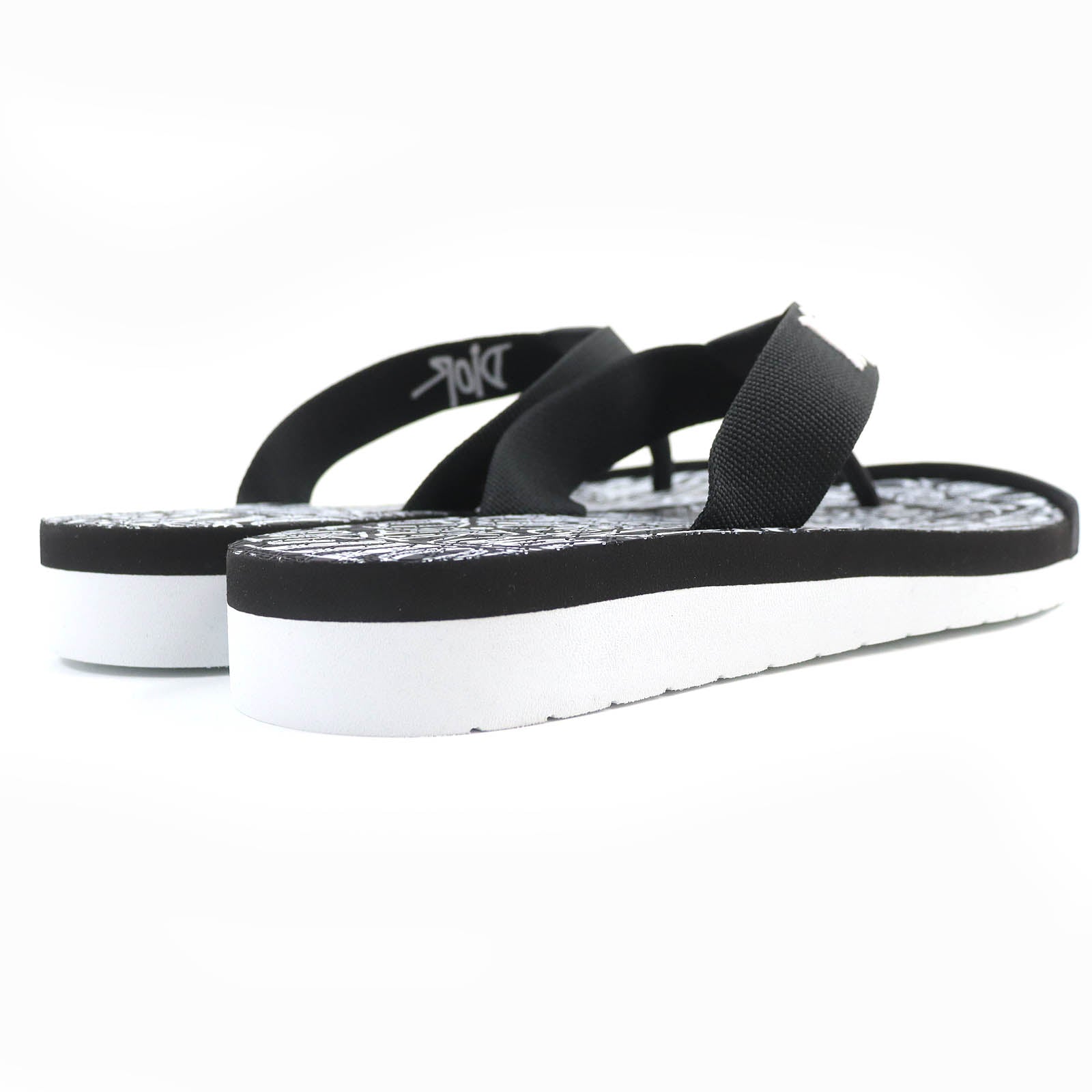 DIOR Shawn Stussy Logo Embroidery Beach Sandal