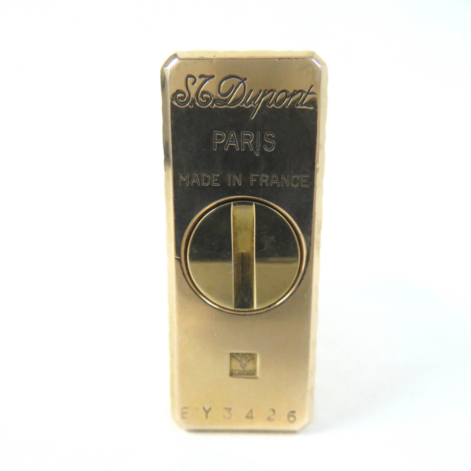 Dupont Line 1 Short Roller Gas Lighter Gold