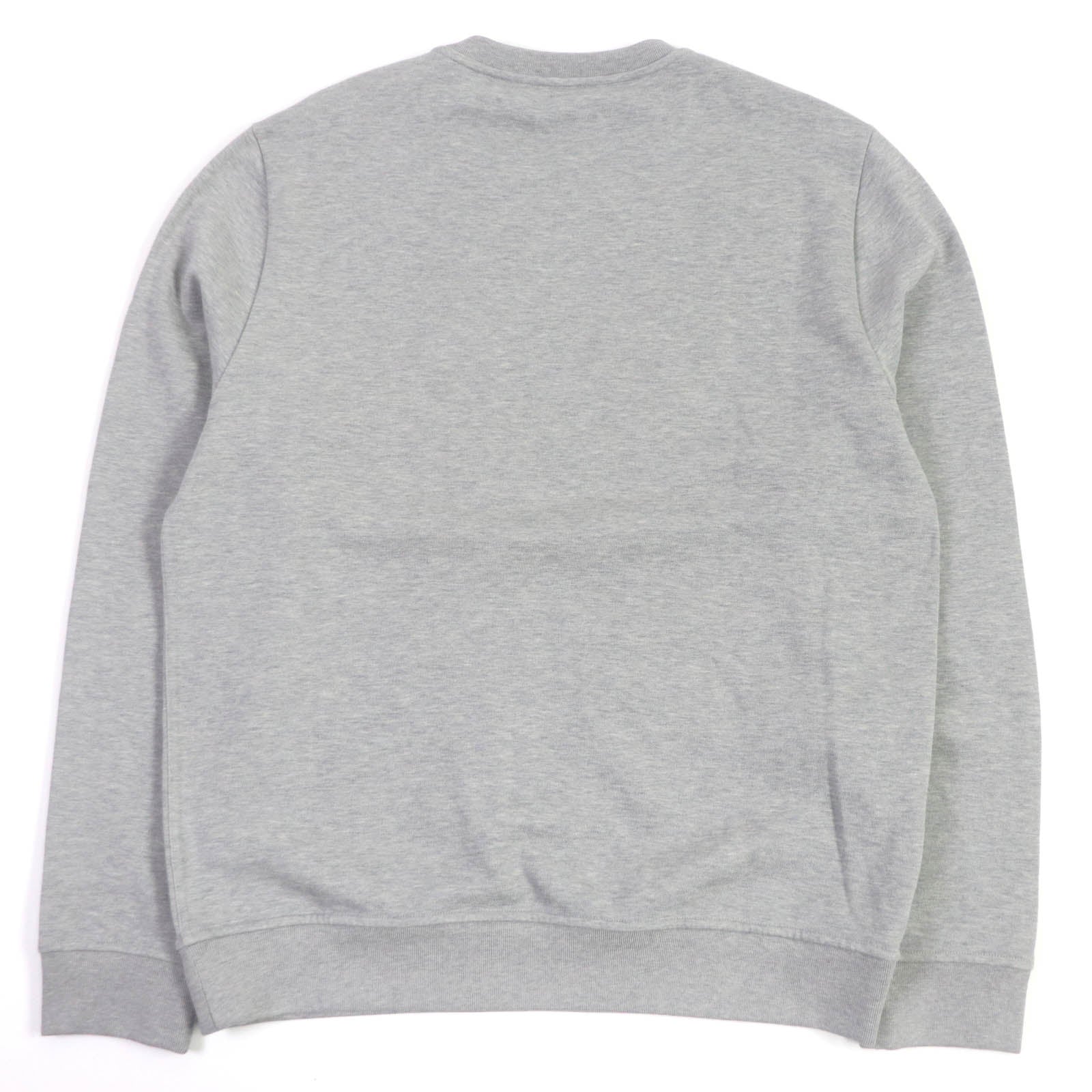 Hermes Lamb Leather Patch Sweatshirt Gray L