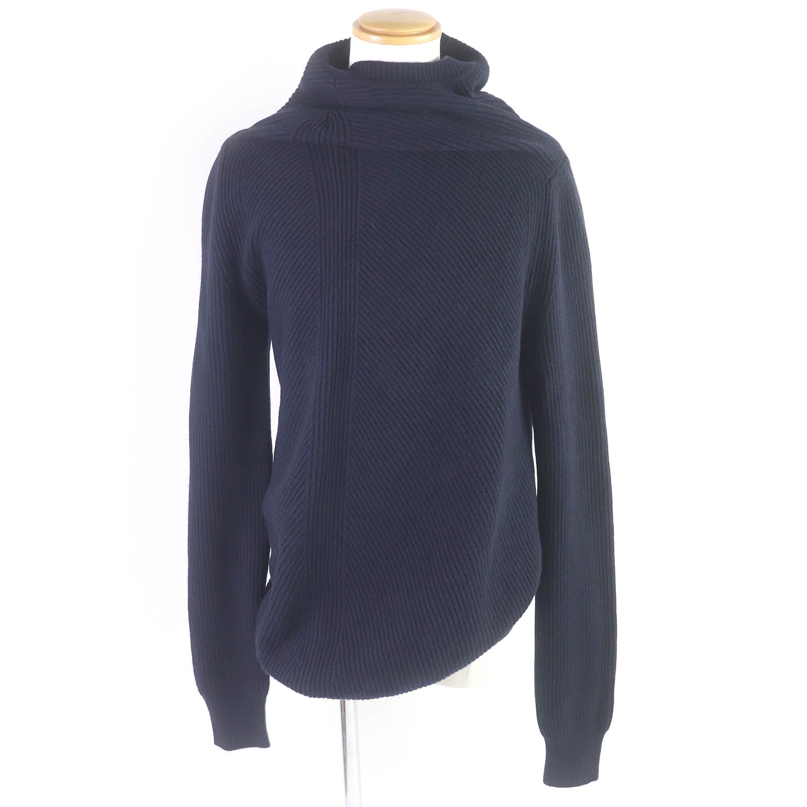 Jil Sander Wool Cashmere Asymmetrical Knit Sweater